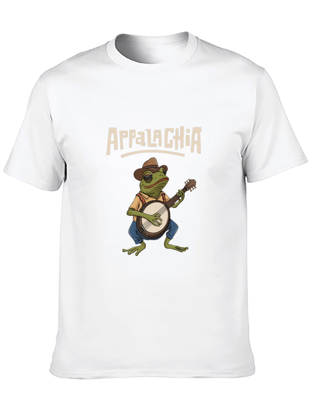 Appalachia Frog Banjo Graphic T-Shirt