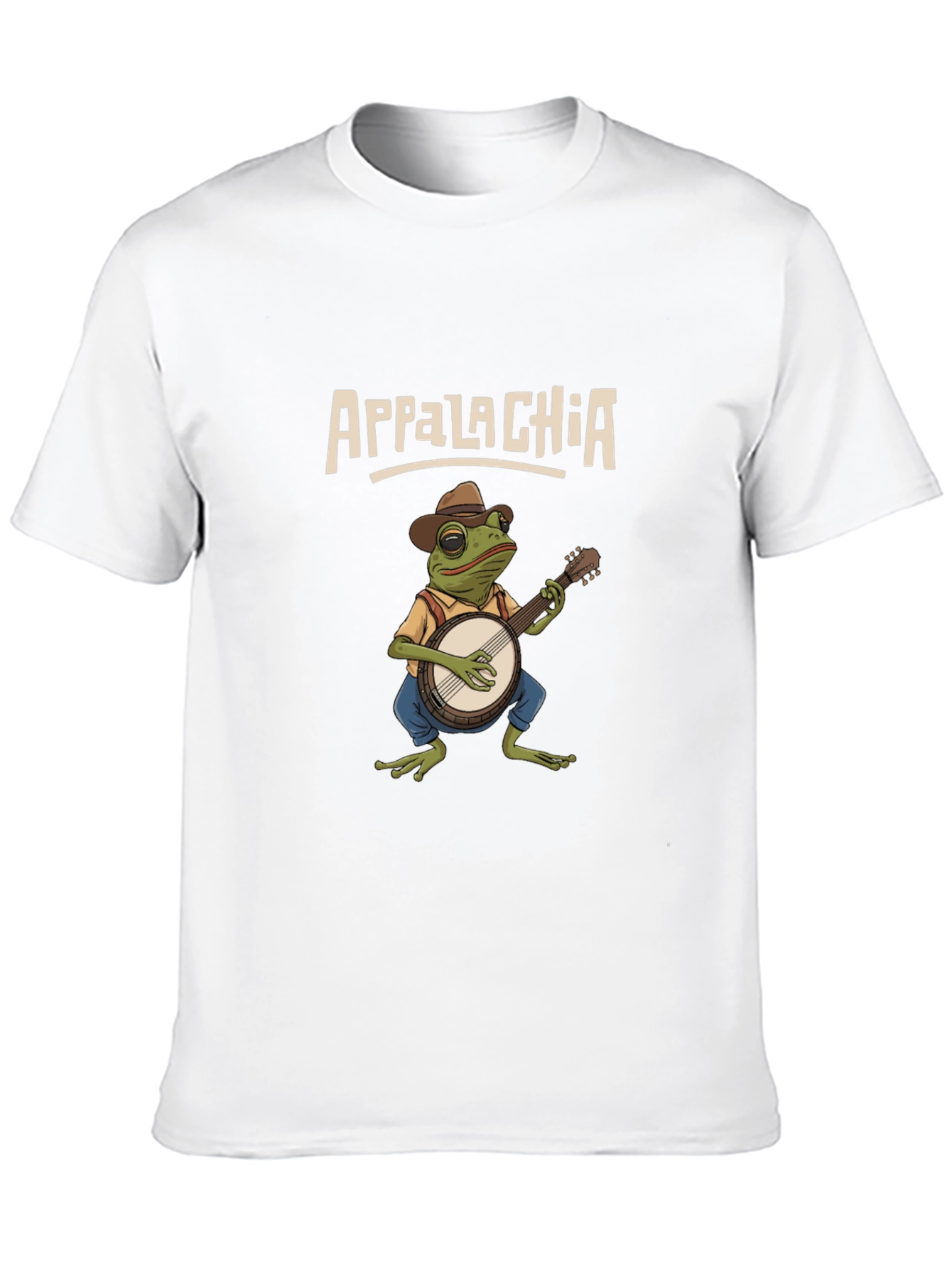 Appalachia Frog Banjo Graphic T-Shirt
