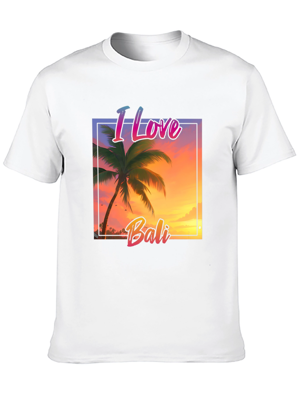 I Love Bali Graphic Tee - Tropical Island T-Shirt