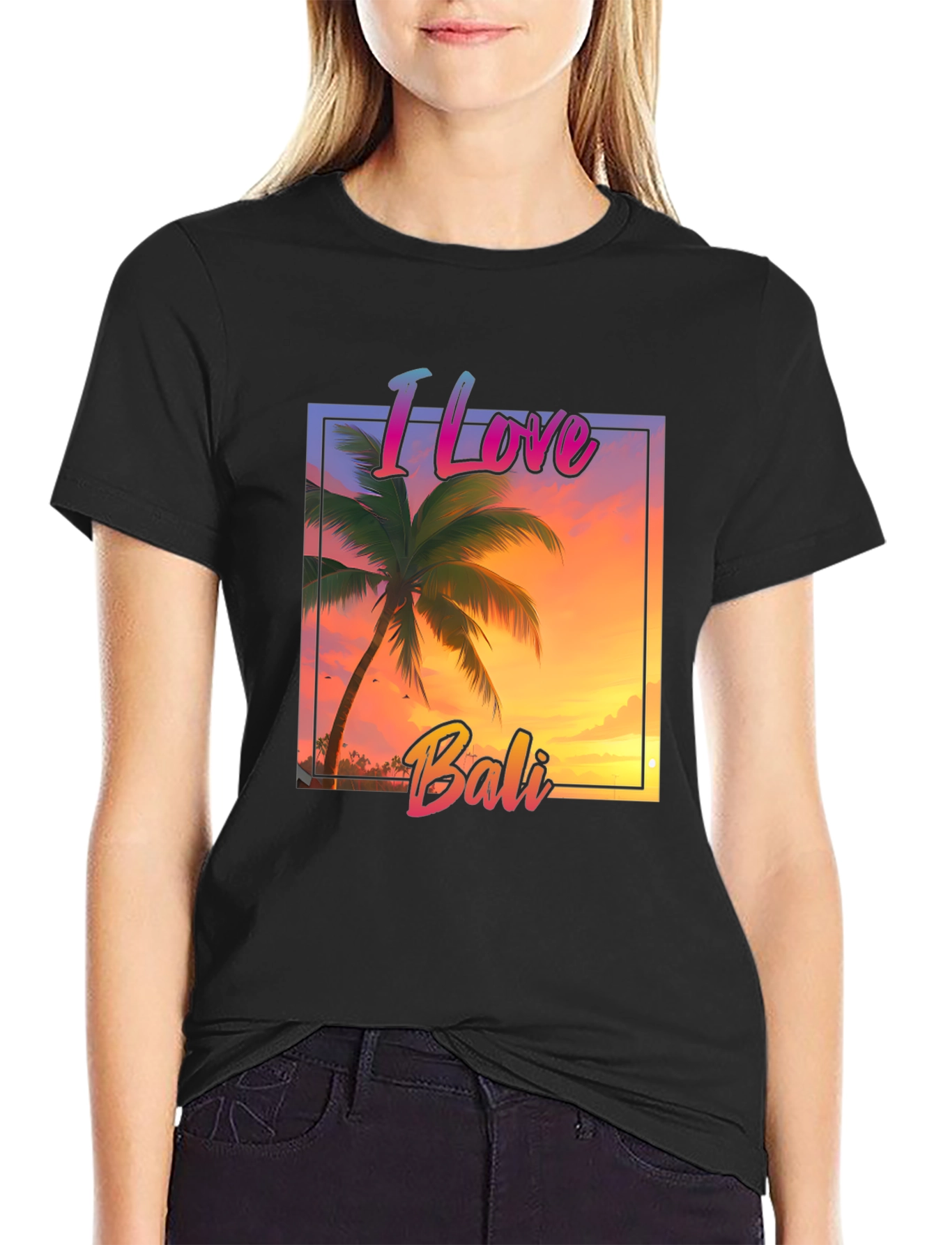 I Love Bali Graphic Tee - Tropical Island T-Shirt