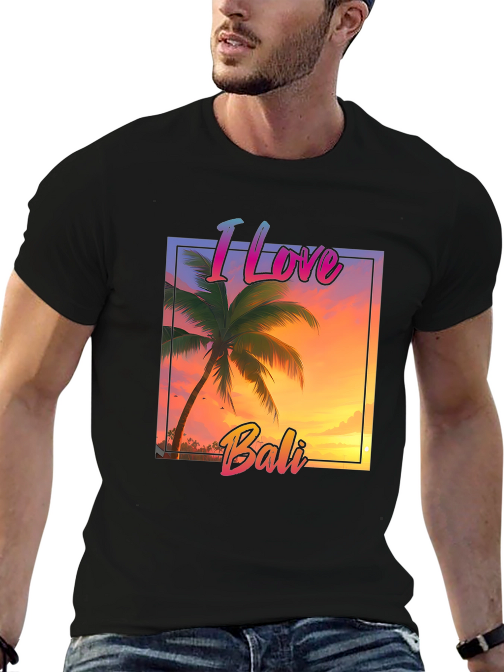 I Love Bali Graphic Tee - Tropical Island T-Shirt