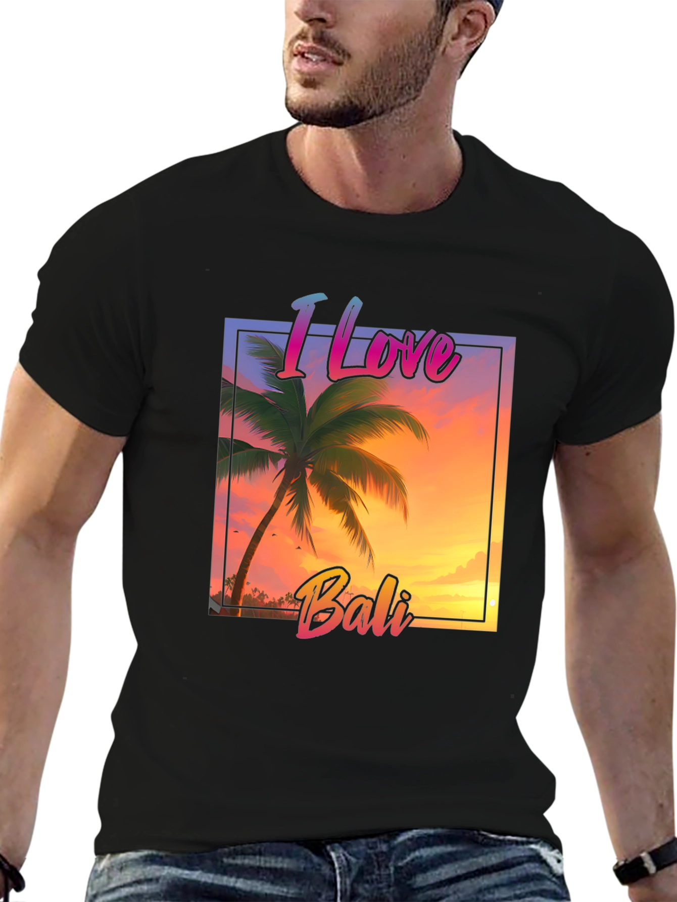 I Love Bali Graphic Tee - Tropical Island T-Shirt