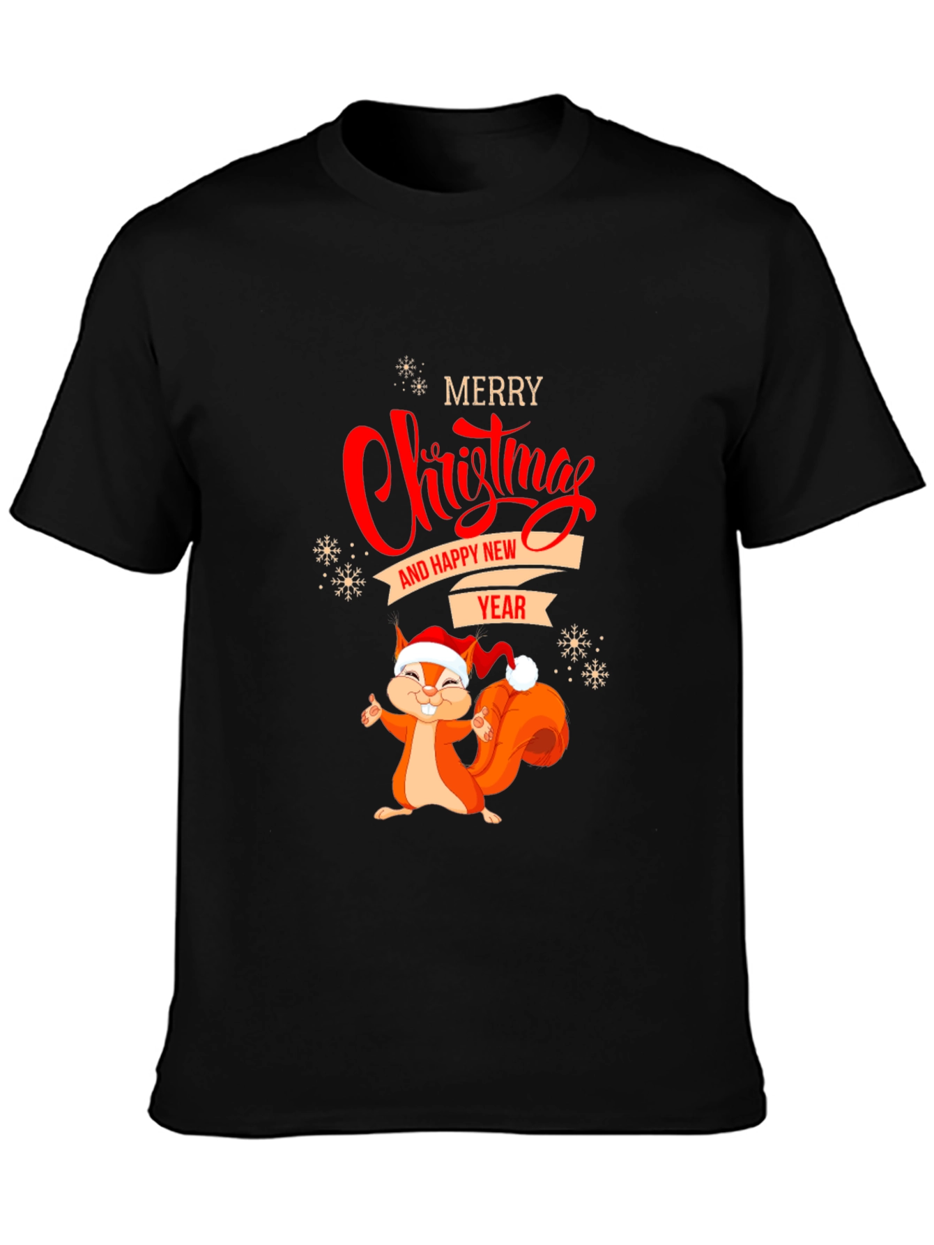 Merry Christmas & Happy New Year Squirrel T-Shirt