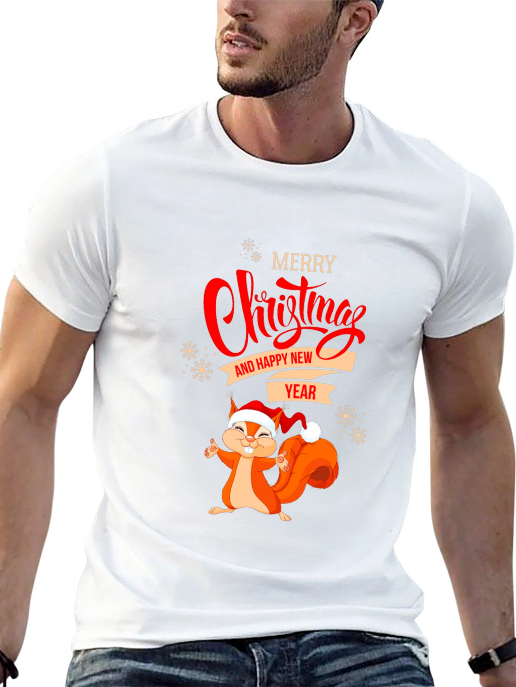 Merry Christmas & Happy New Year Squirrel T-Shirt