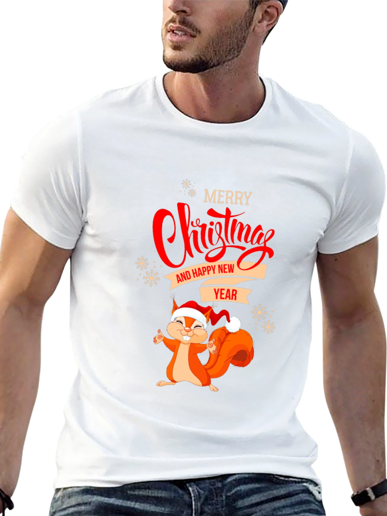Merry Christmas & Happy New Year Squirrel T-Shirt