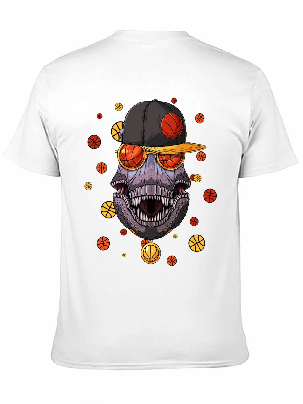 Basketball Dinosaur Graphic Tee