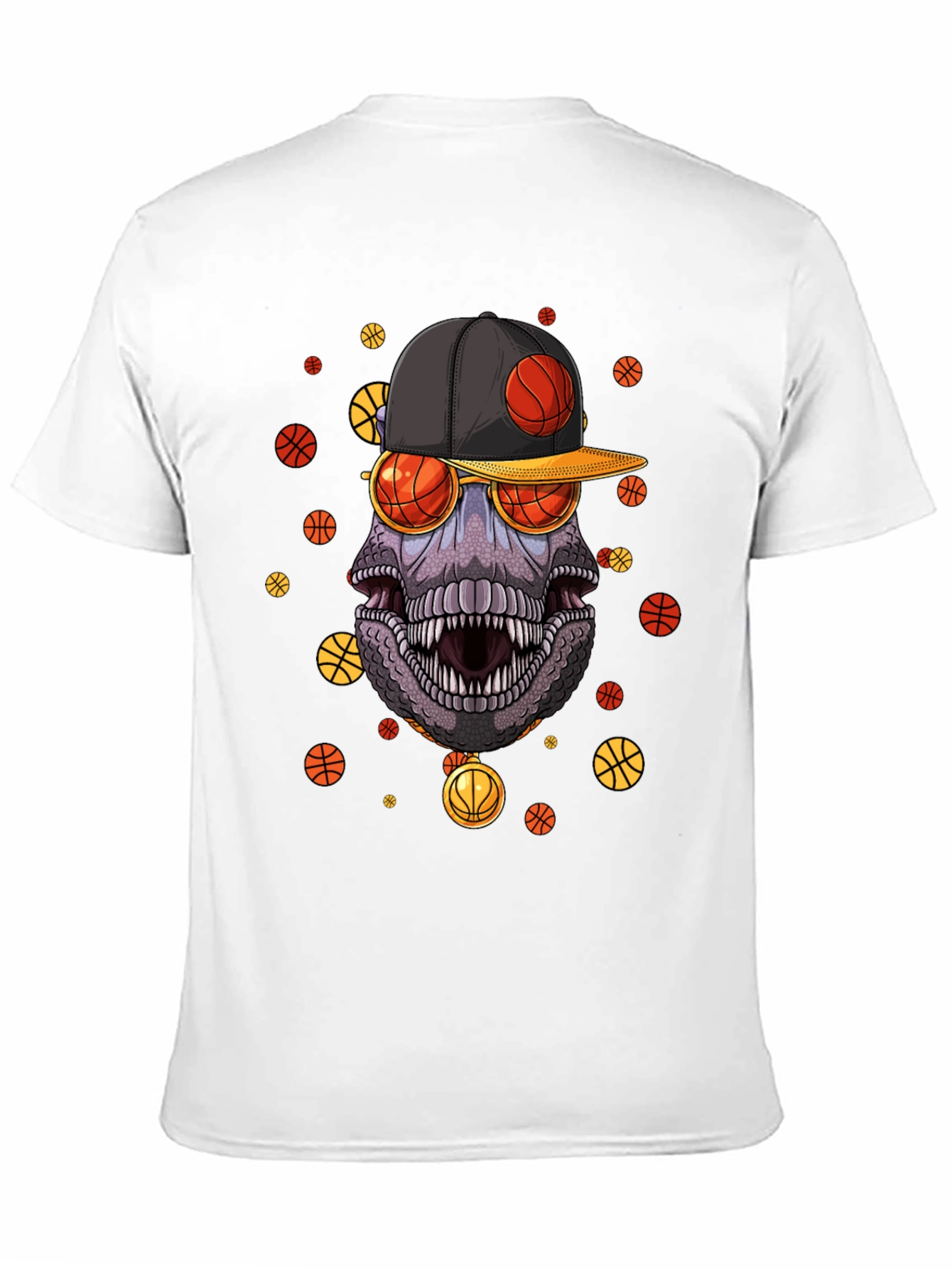Basketball Dinosaur Graphic Tee
