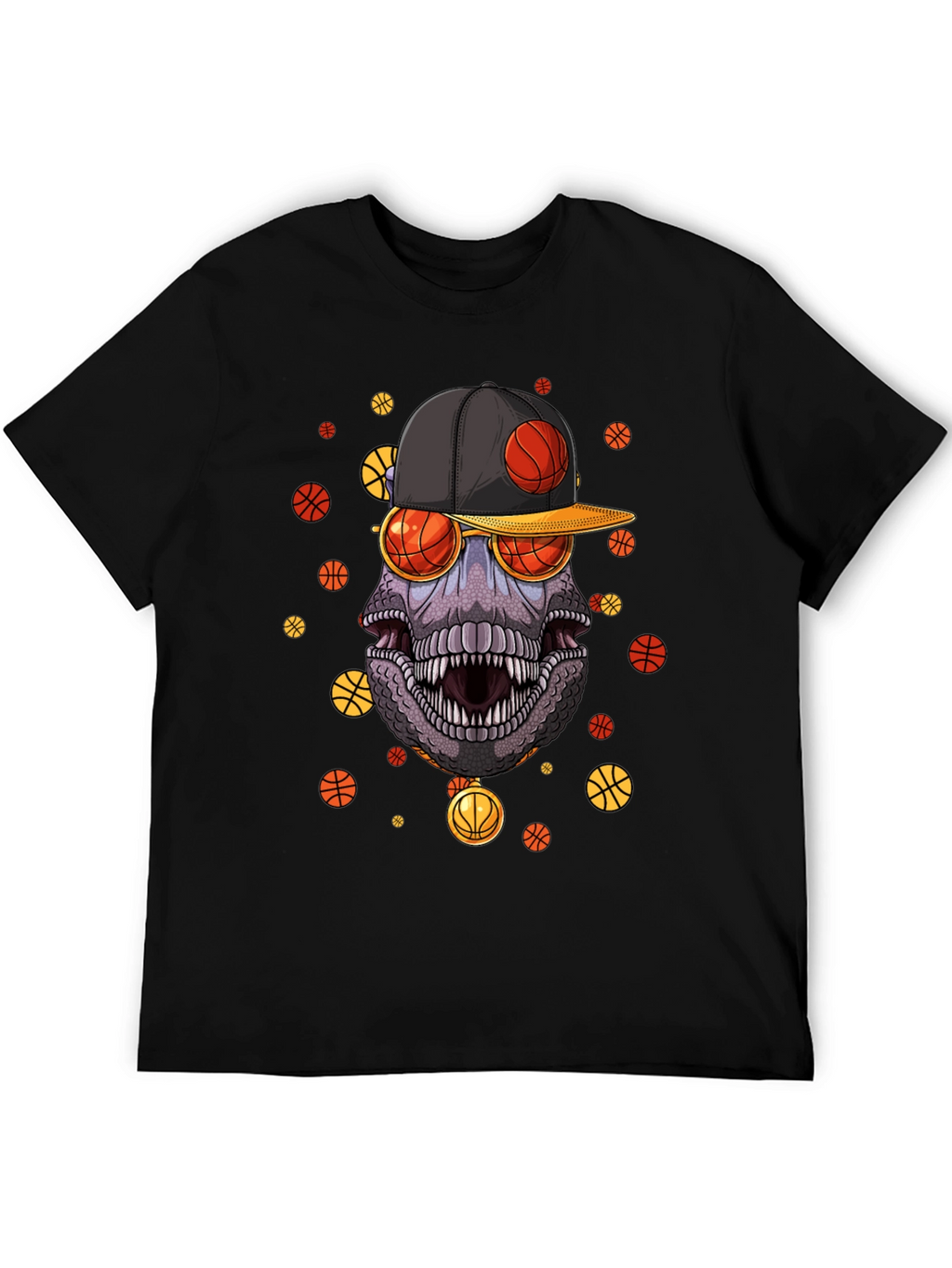 Basketball Dinosaur Graphic Tee