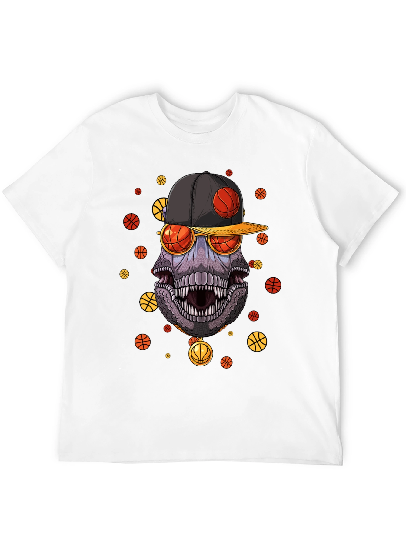 Basketball Dinosaur Graphic Tee