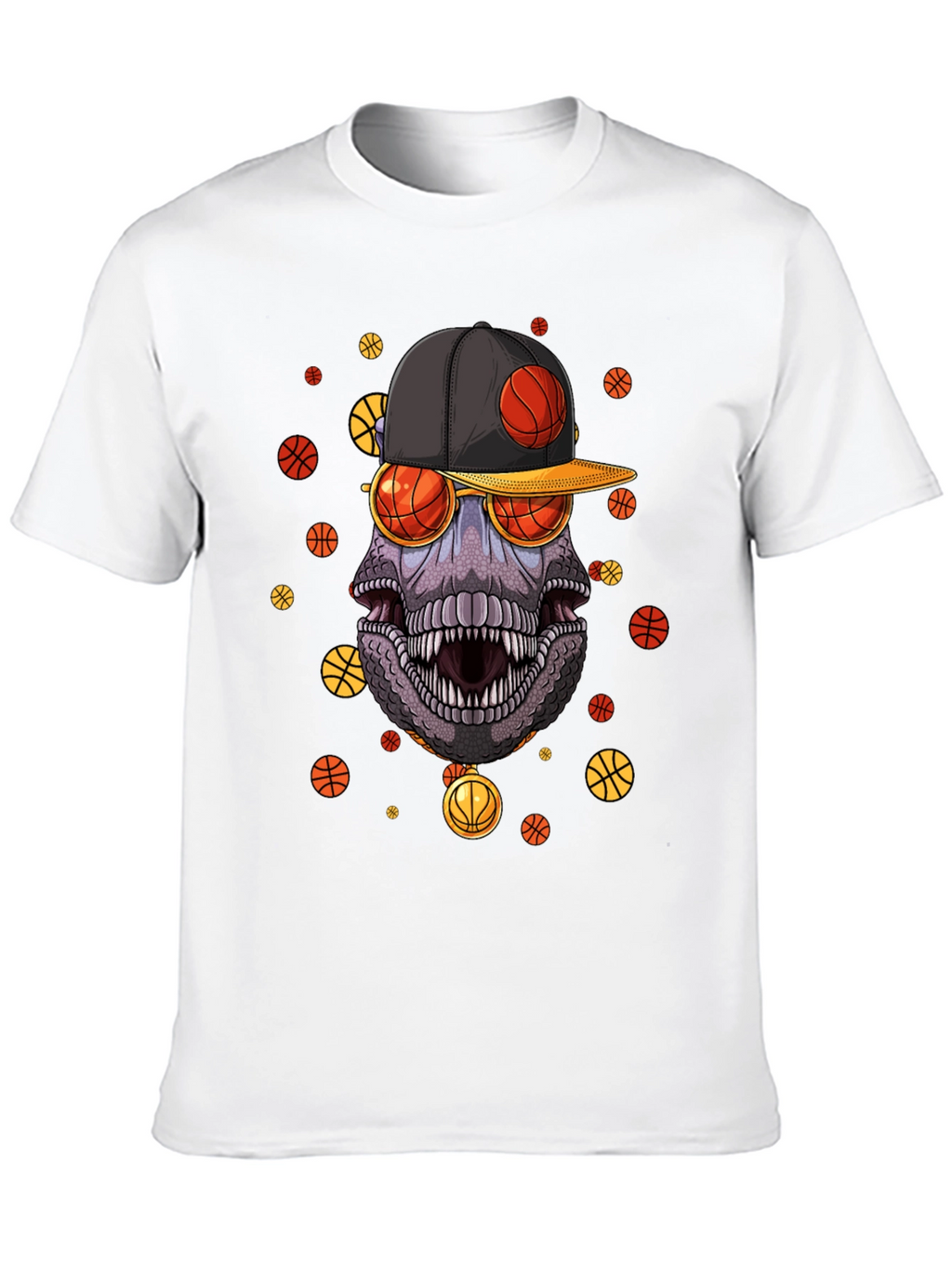 Basketball Dinosaur Graphic Tee