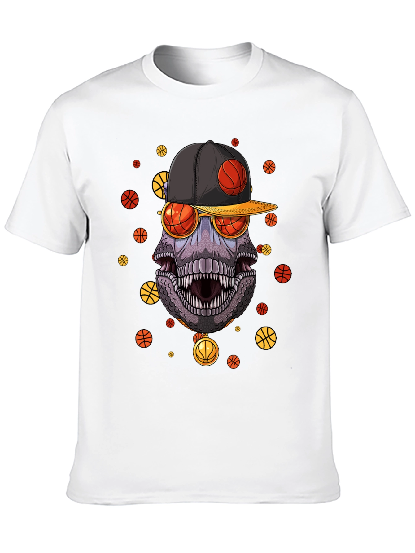 Basketball Dinosaur Graphic Tee