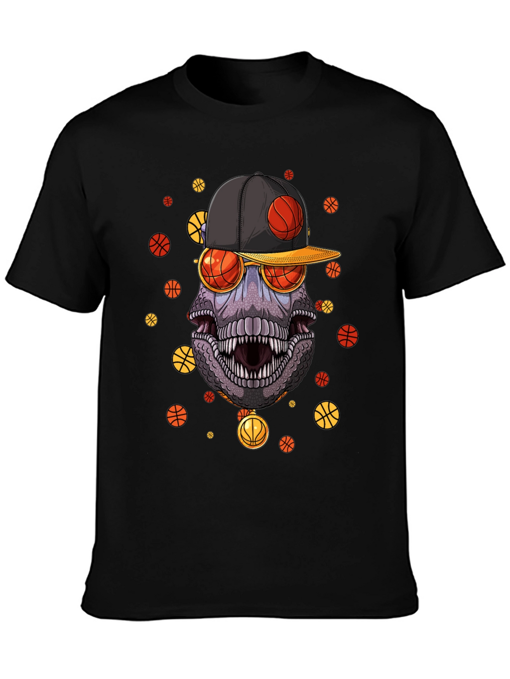 Basketball Dinosaur Graphic Tee