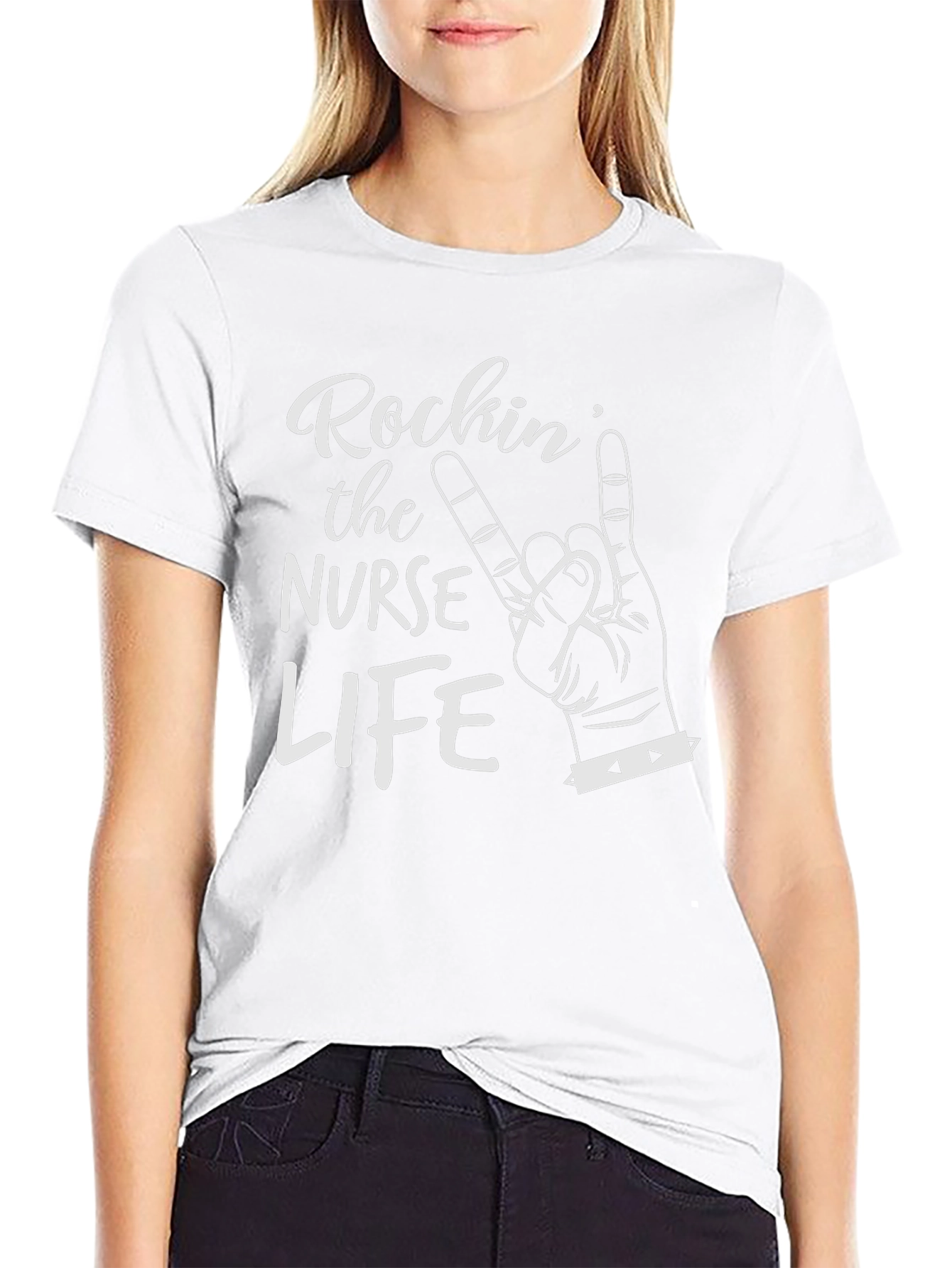 Rockin Nurse Life Black T-Shirt