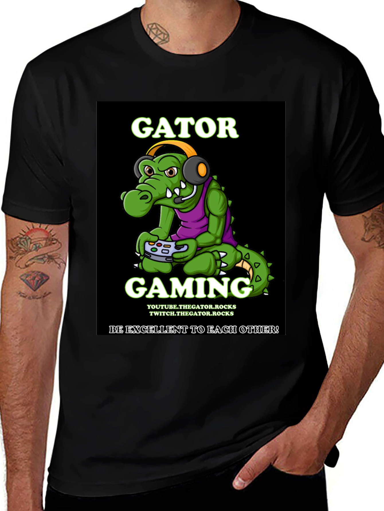 Gator Gaming T-Shirt - Be Excellent!