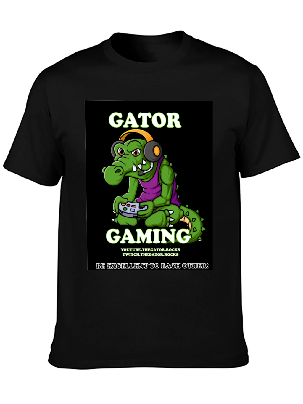 Gator Gaming T-Shirt - Be Excellent!