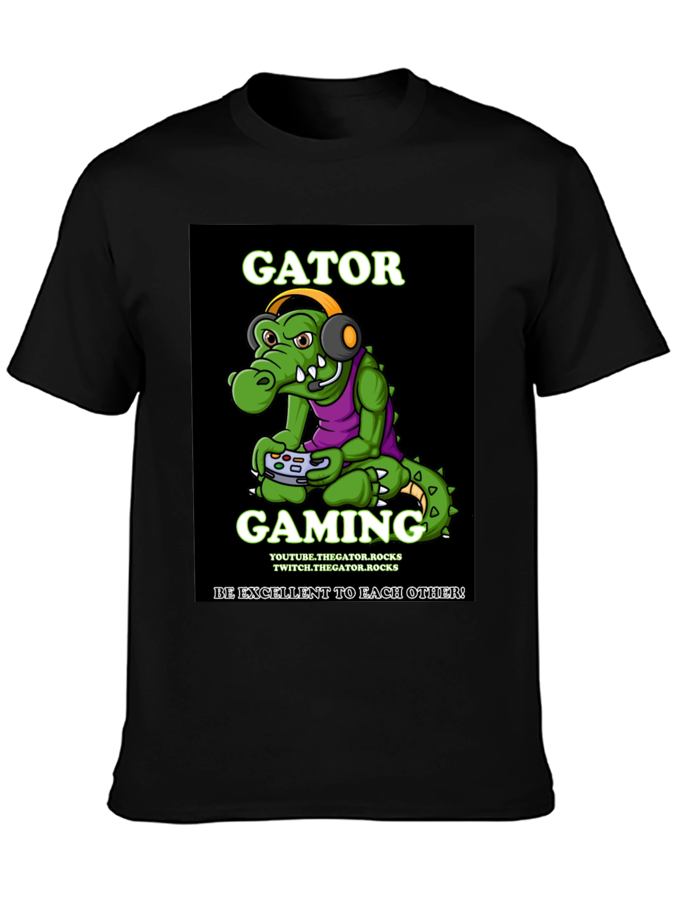 Gator Gaming T-Shirt - Be Excellent!