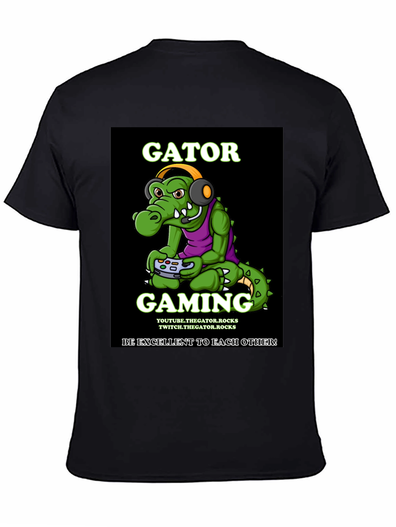 Gator Gaming T-Shirt - Be Excellent!