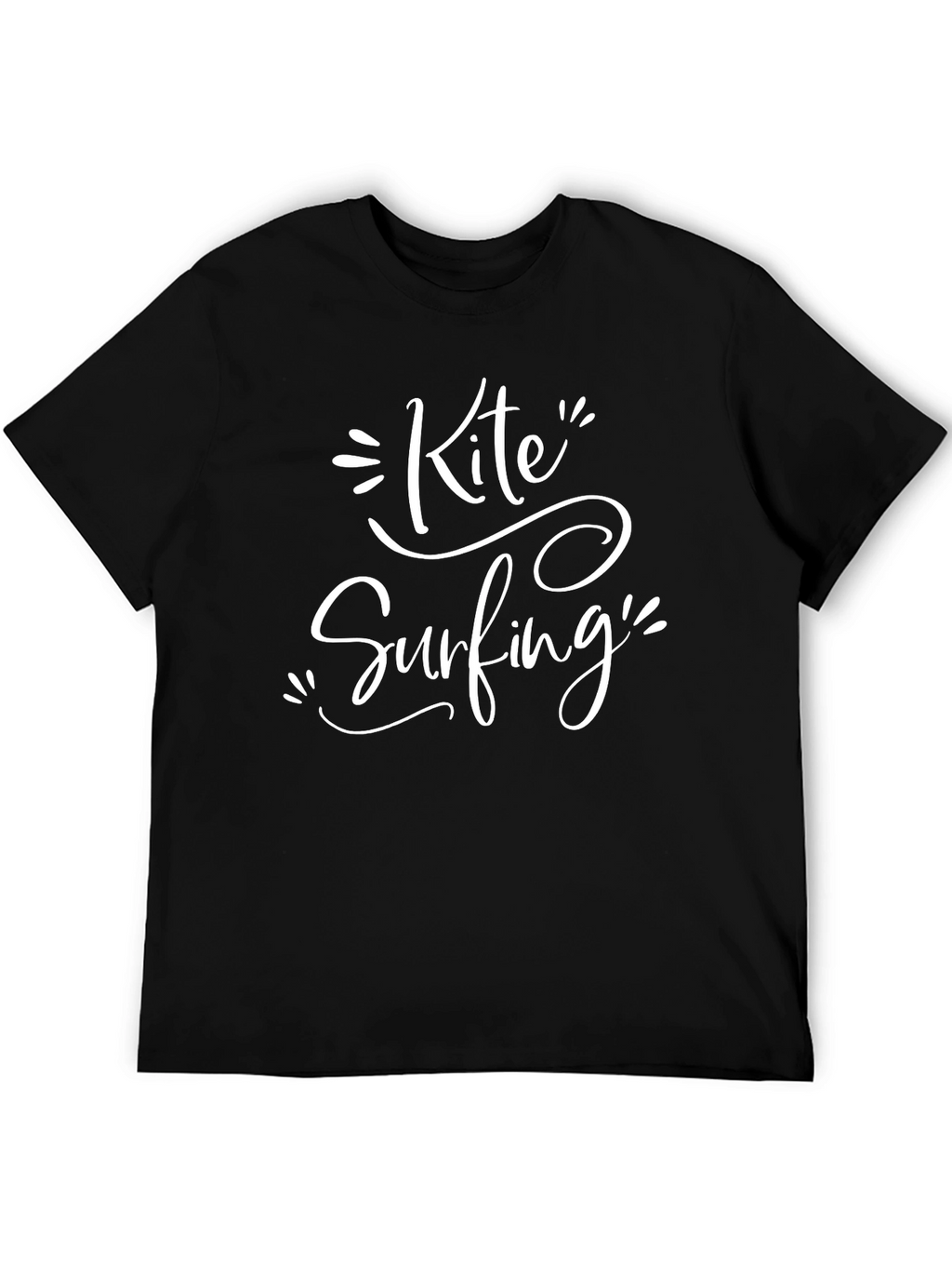 Kite Surfing Graphic Tee - Black