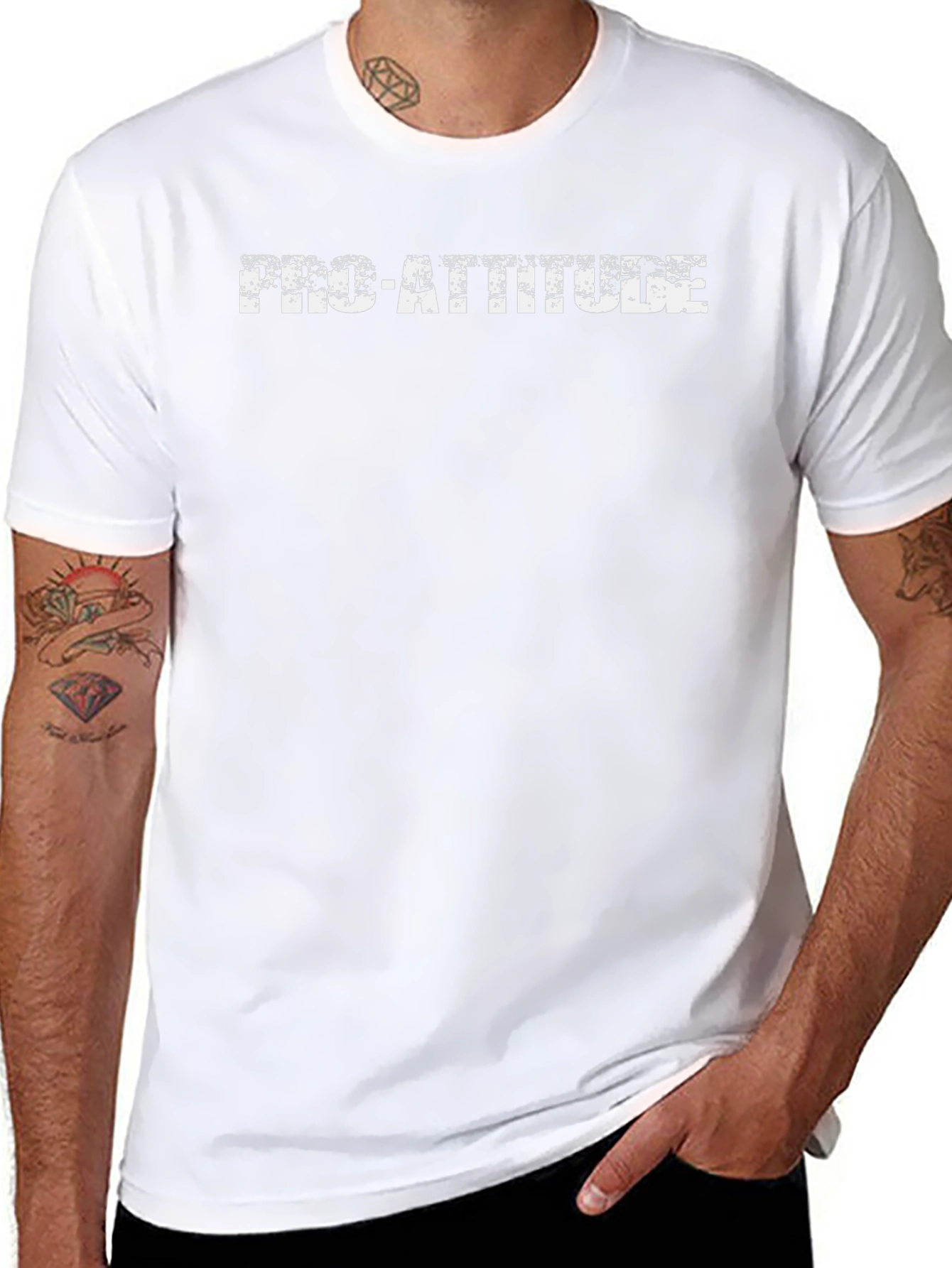 Pro-Attitude Black Graphic Tee