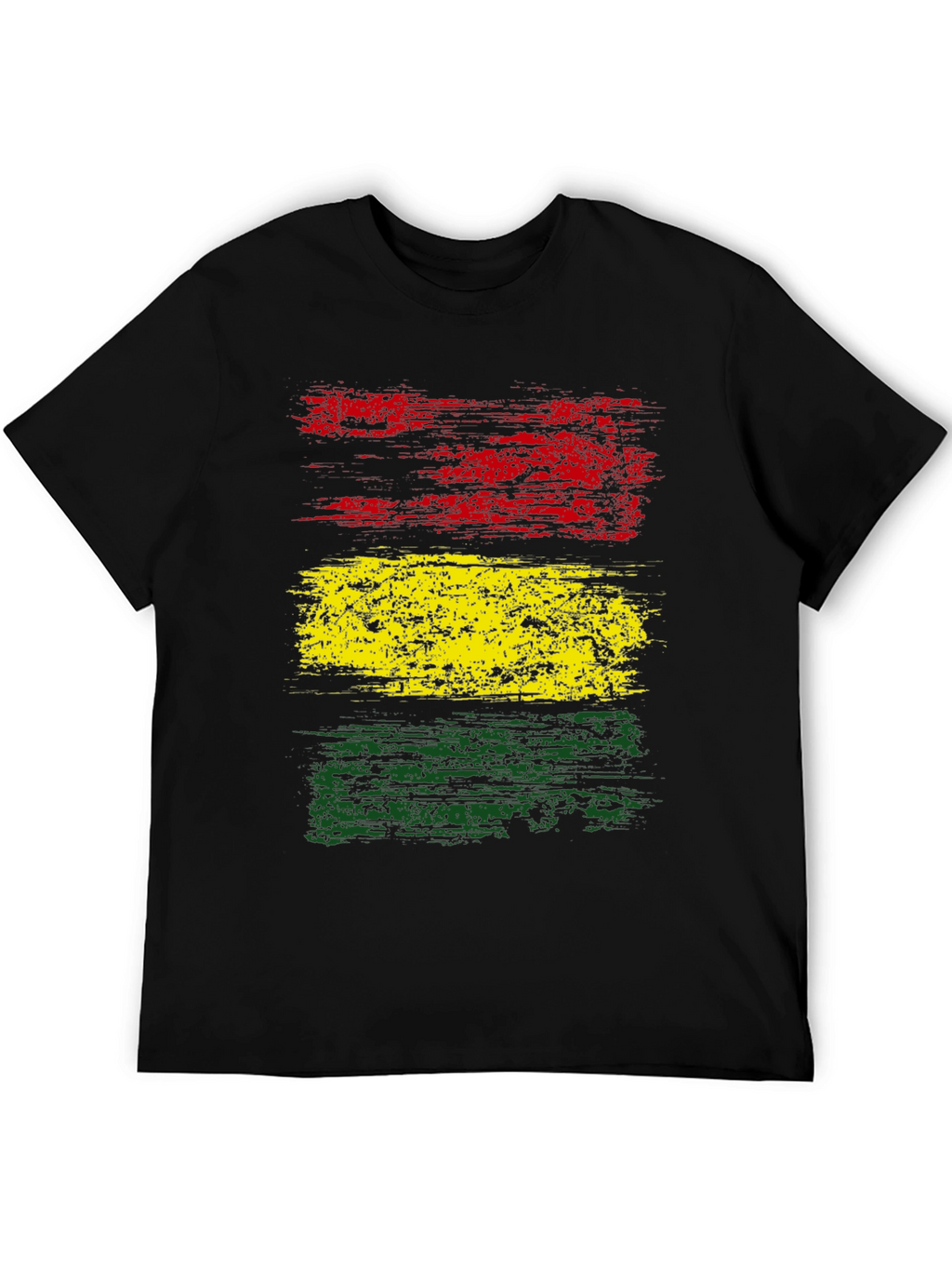 Rasta Flag T-Shirt - Distressed Graphic Tee