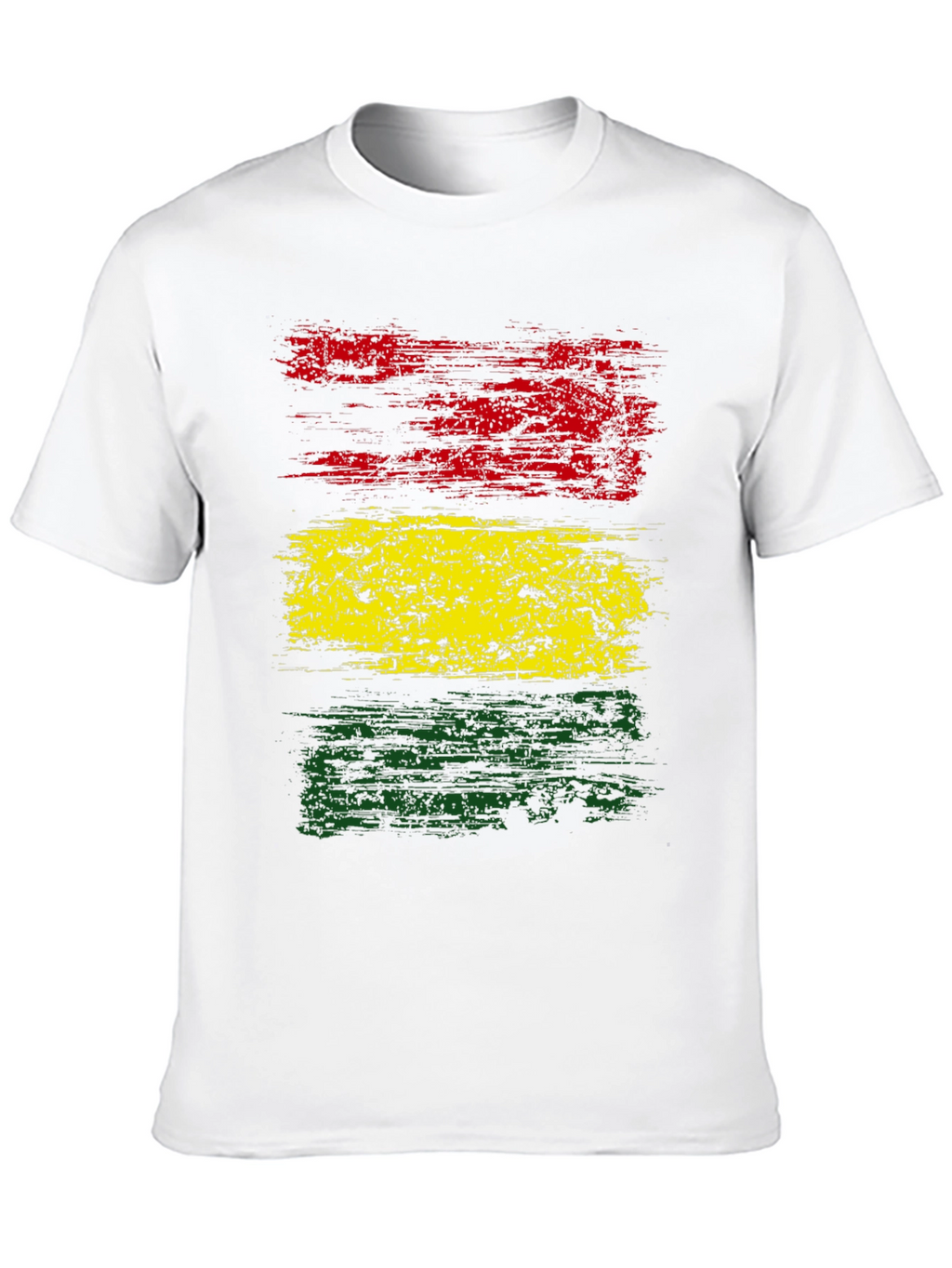 Rasta Flag T-Shirt - Distressed Graphic Tee
