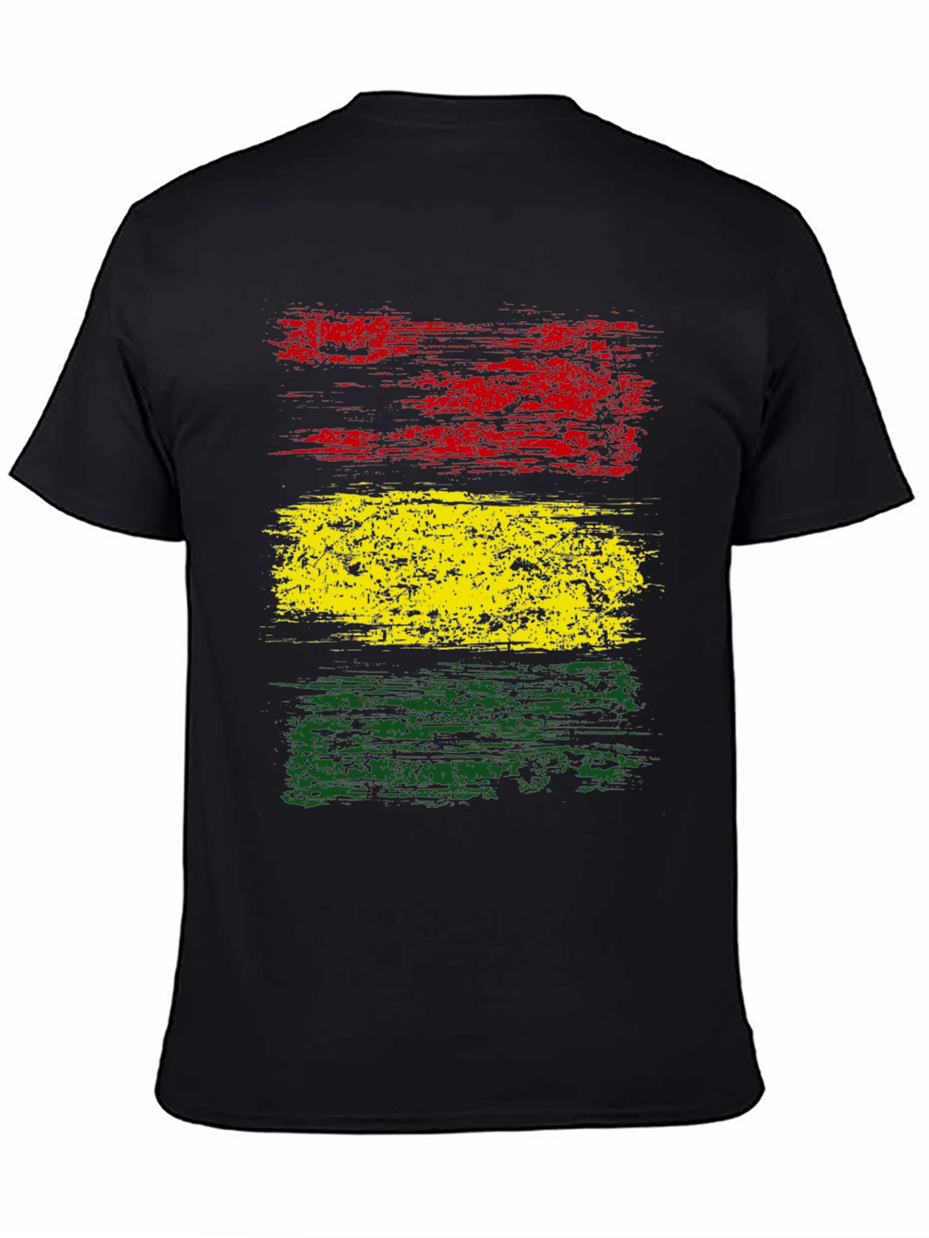 Rasta Flag T-Shirt - Distressed Graphic Tee