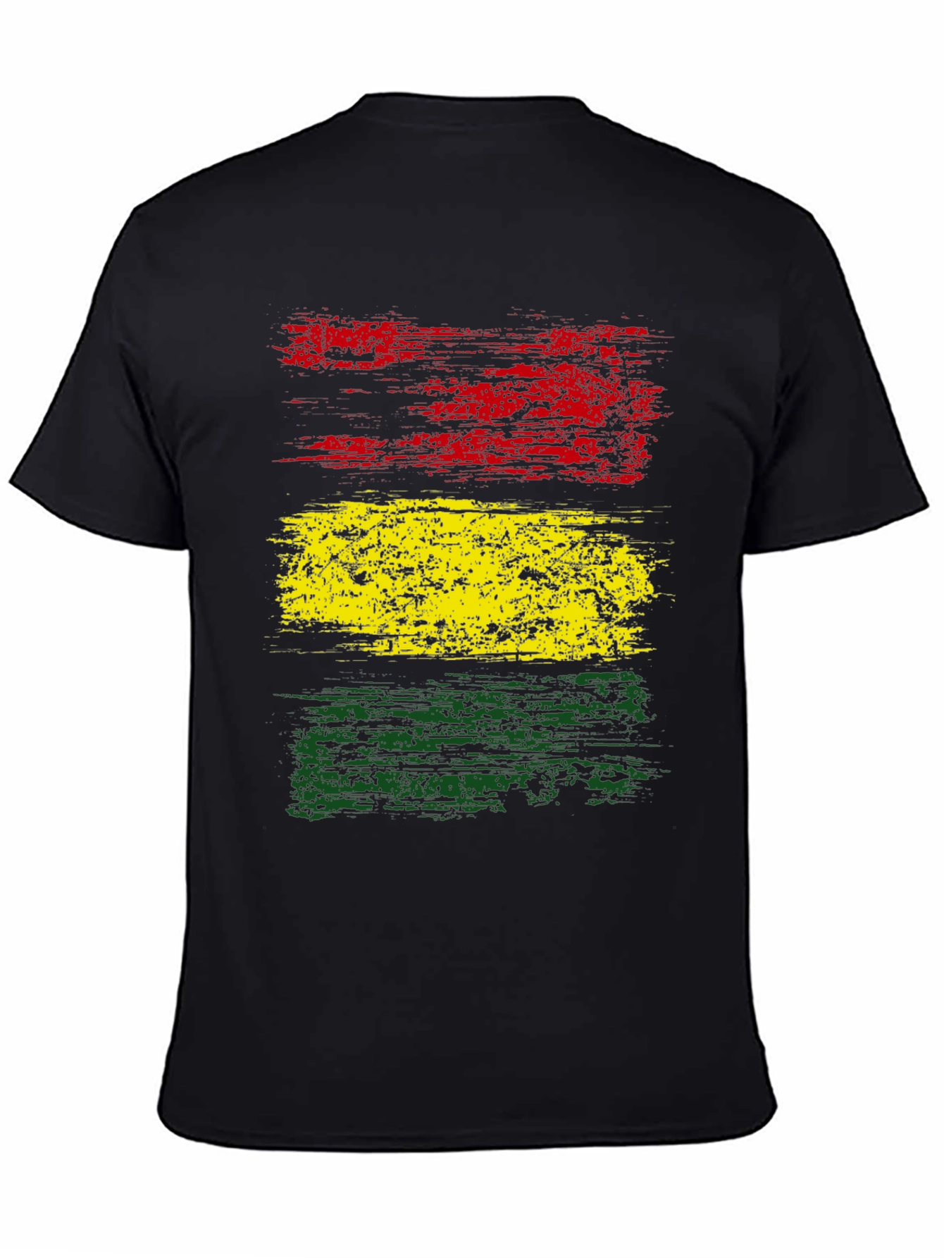 Rasta Flag T-Shirt - Distressed Graphic Tee