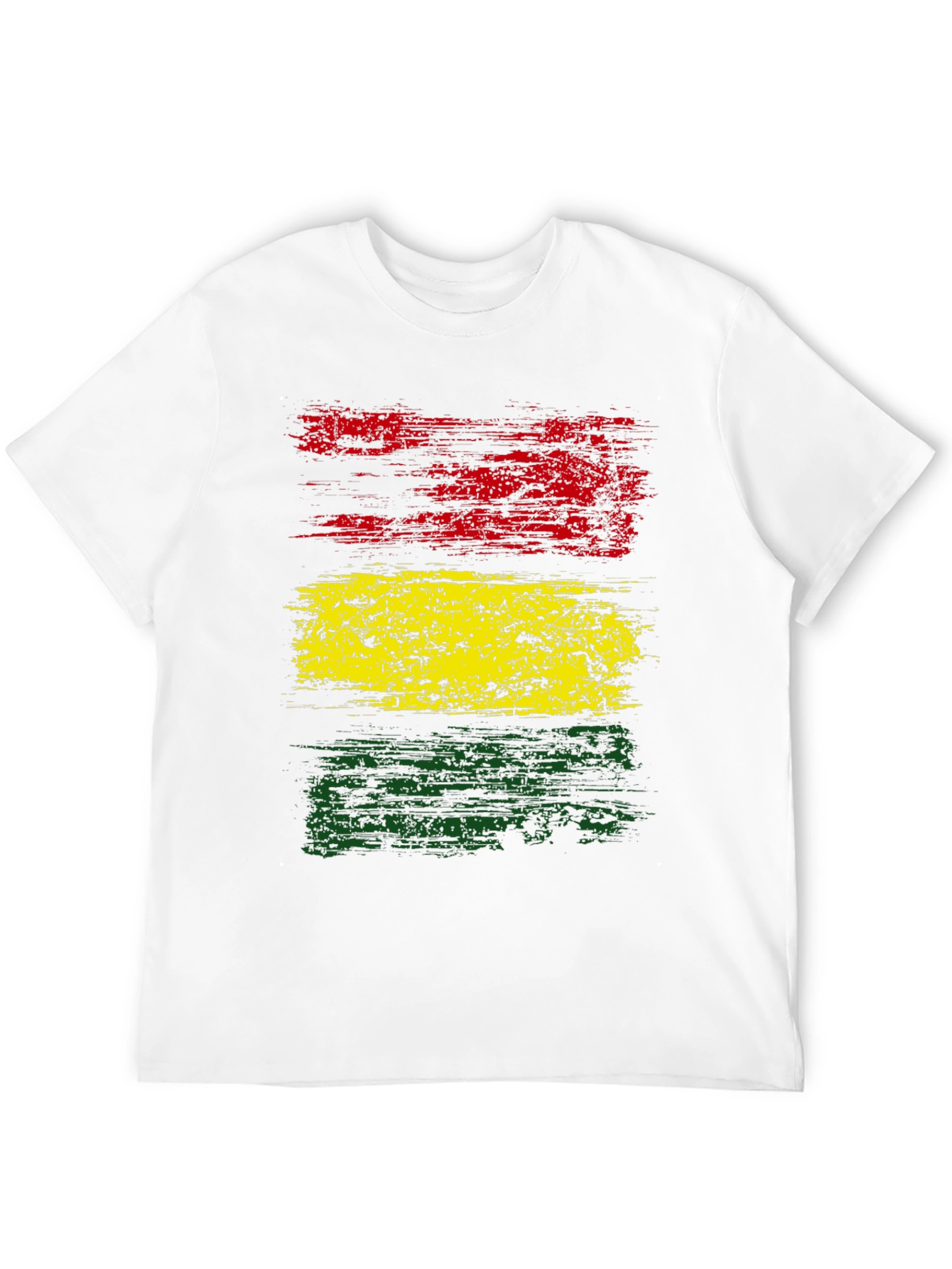 Rasta Flag T-Shirt - Distressed Graphic Tee