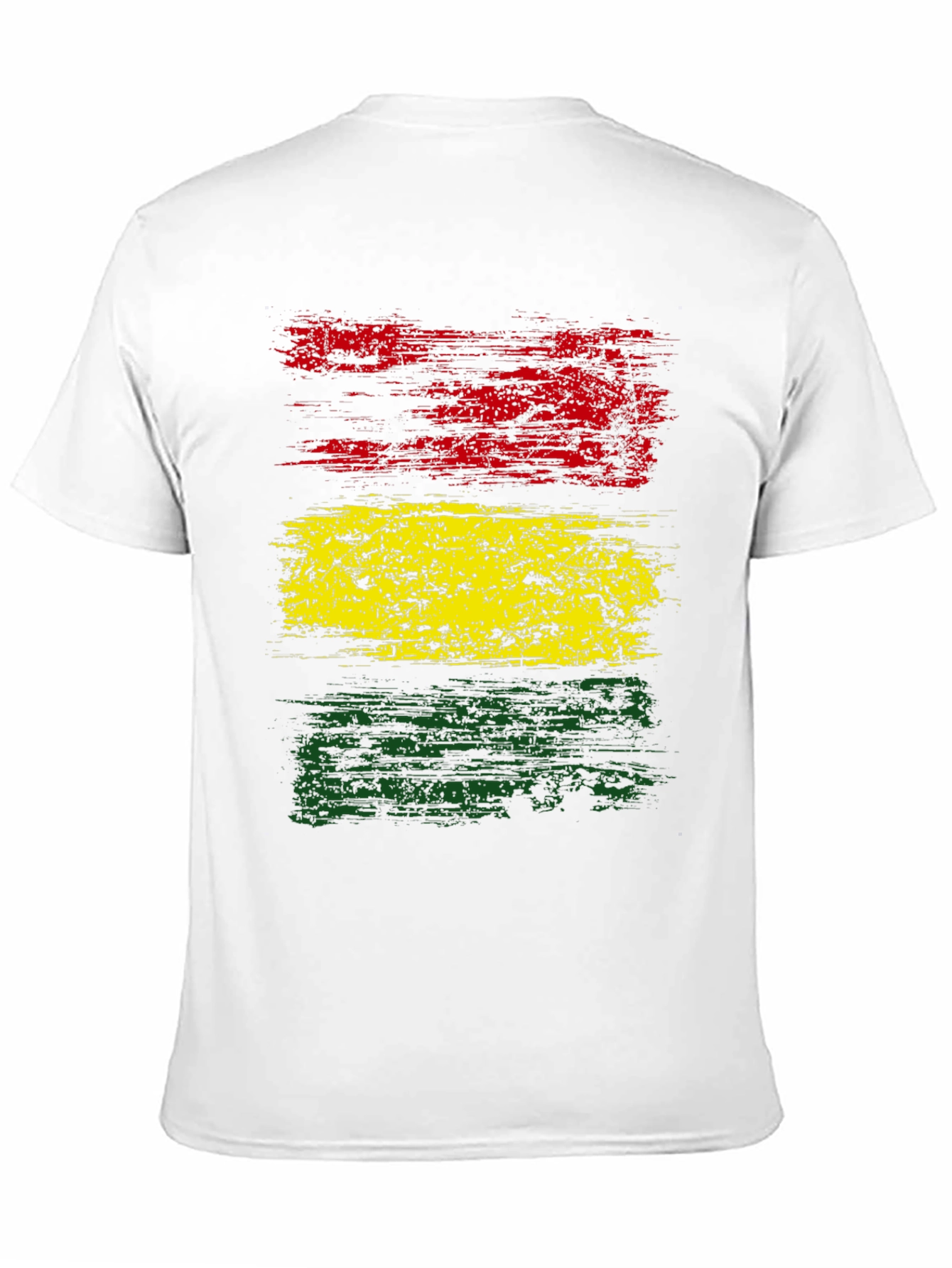 Rasta Flag T-Shirt - Distressed Graphic Tee