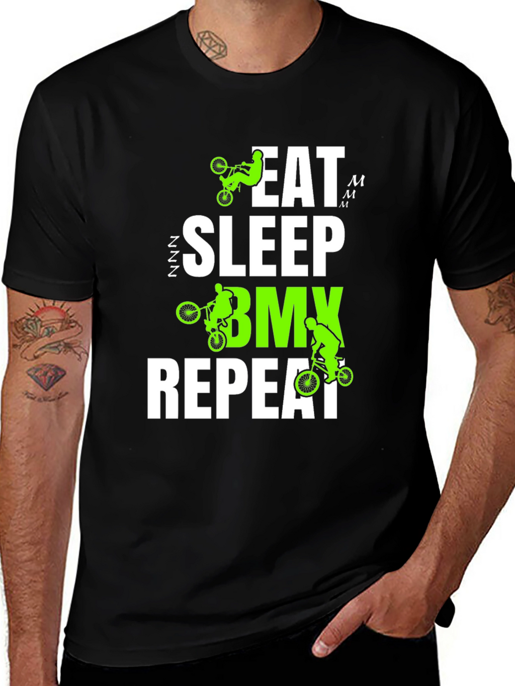 Eat Sleep BMX Repeat T-Shirt