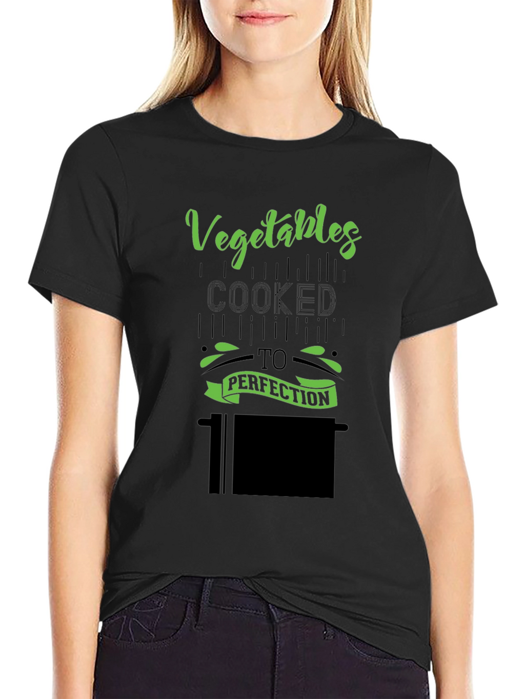 Vegetables Cooked To Perfection Black T-Shirt
