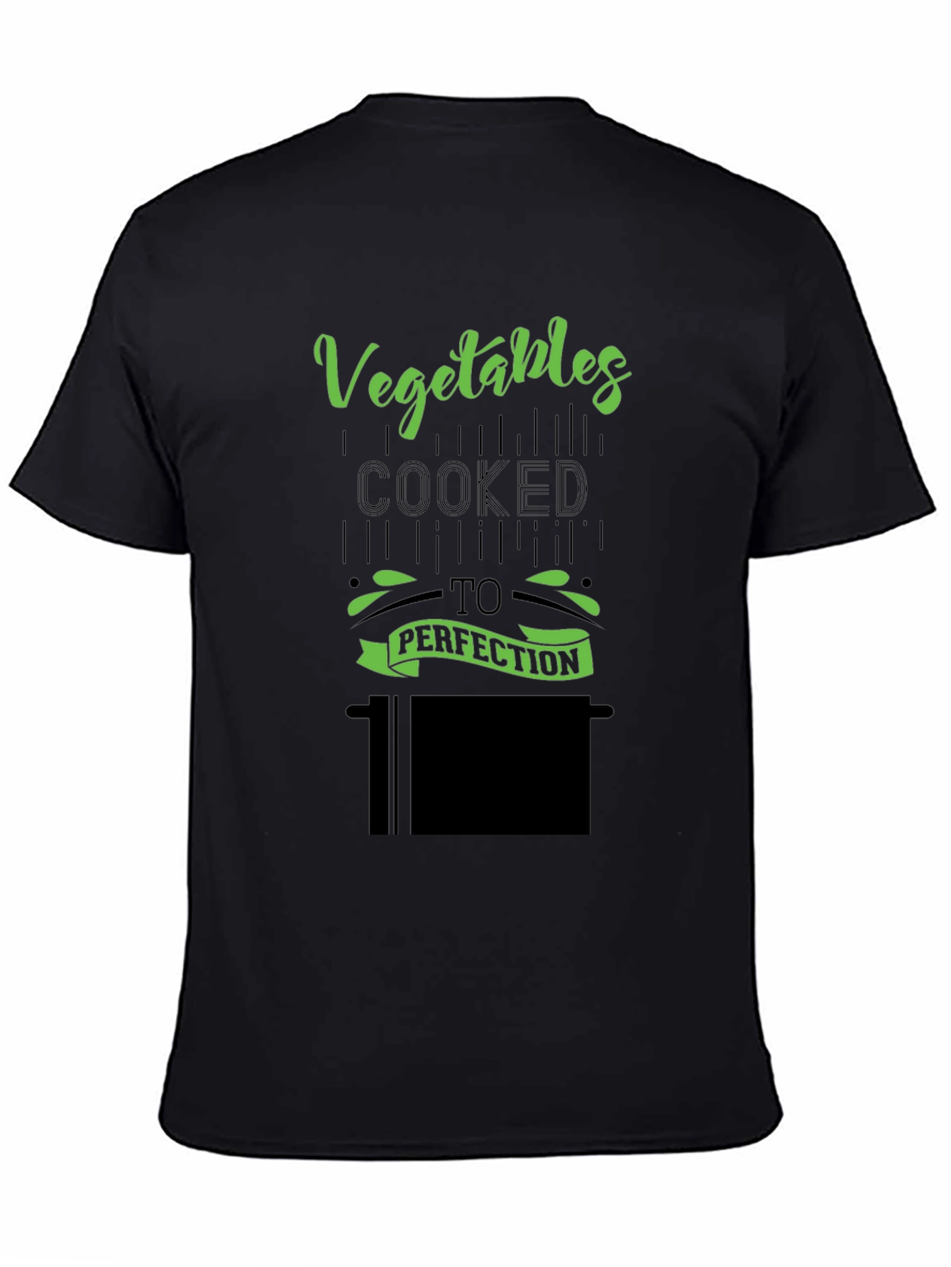 Vegetables Cooked To Perfection Black T-Shirt