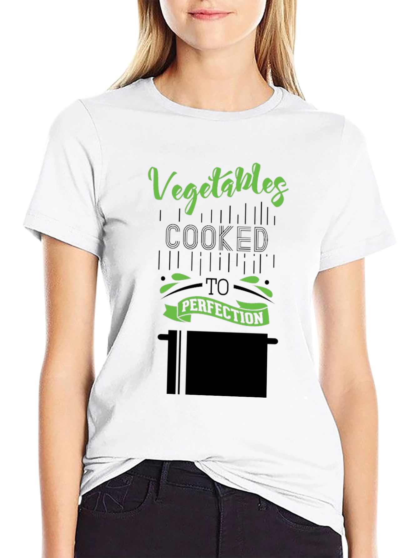 Vegetables Cooked To Perfection Black T-Shirt