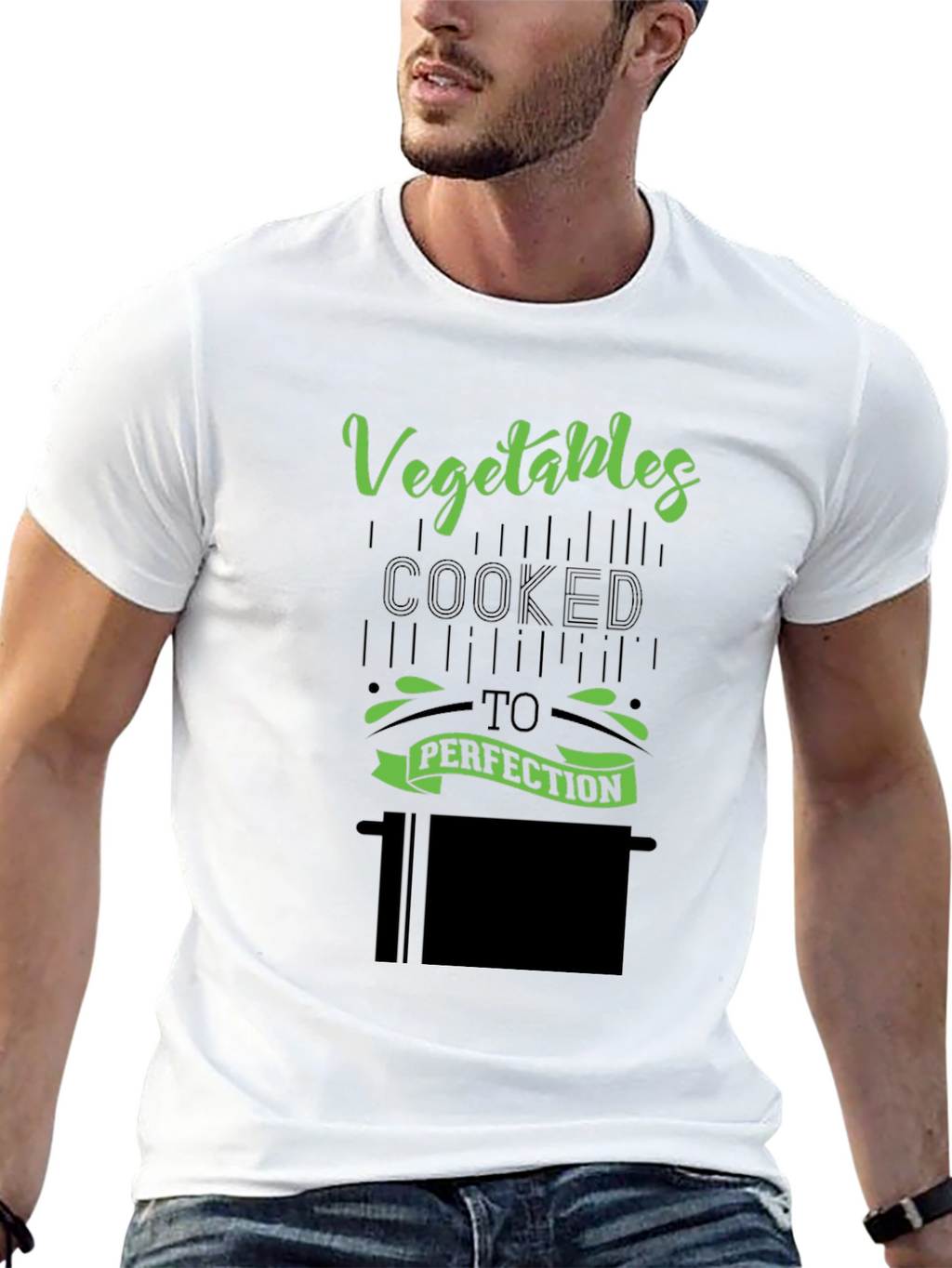 Vegetables Cooked To Perfection Black T-Shirt
