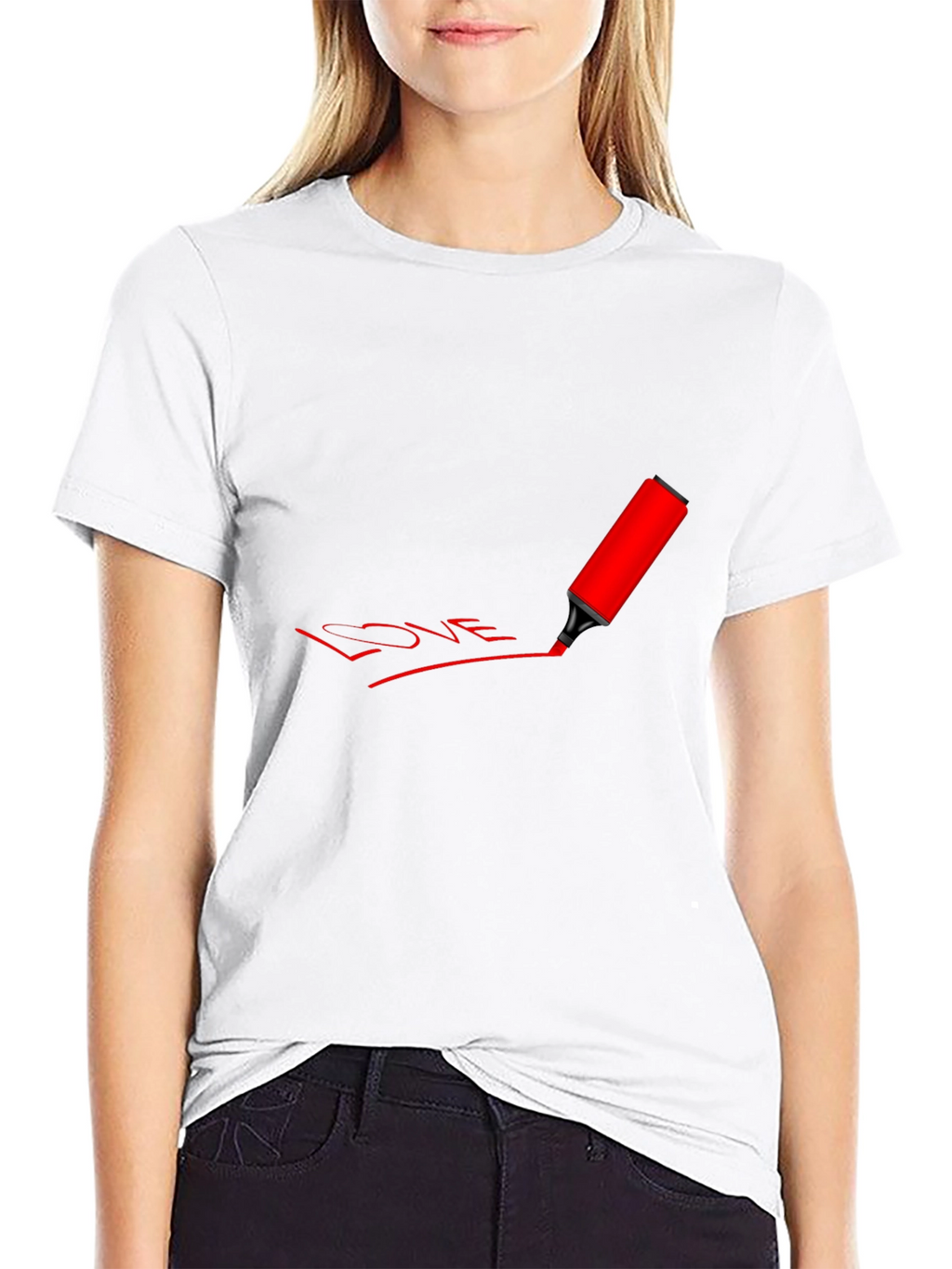 Love Marker Graphic Tee - Black