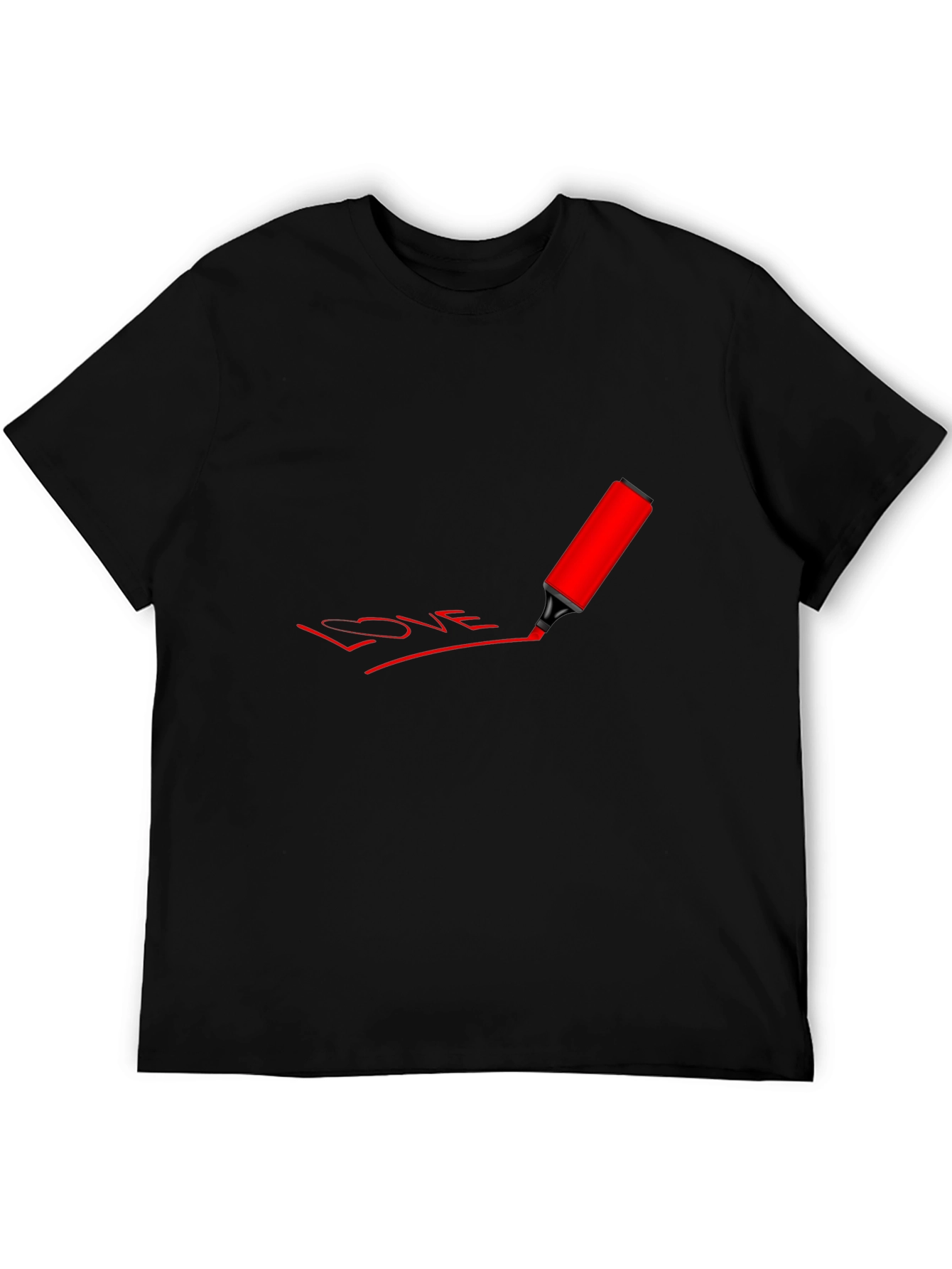Love Marker Graphic Tee - Black