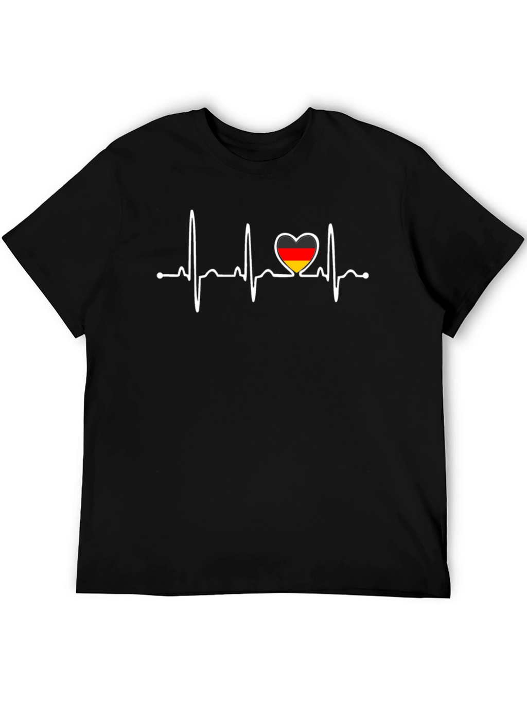 German Flag Heartbeat T-Shirt
