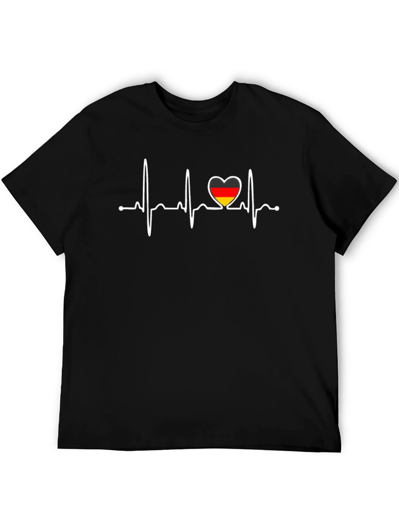 German Flag Heartbeat T-Shirt