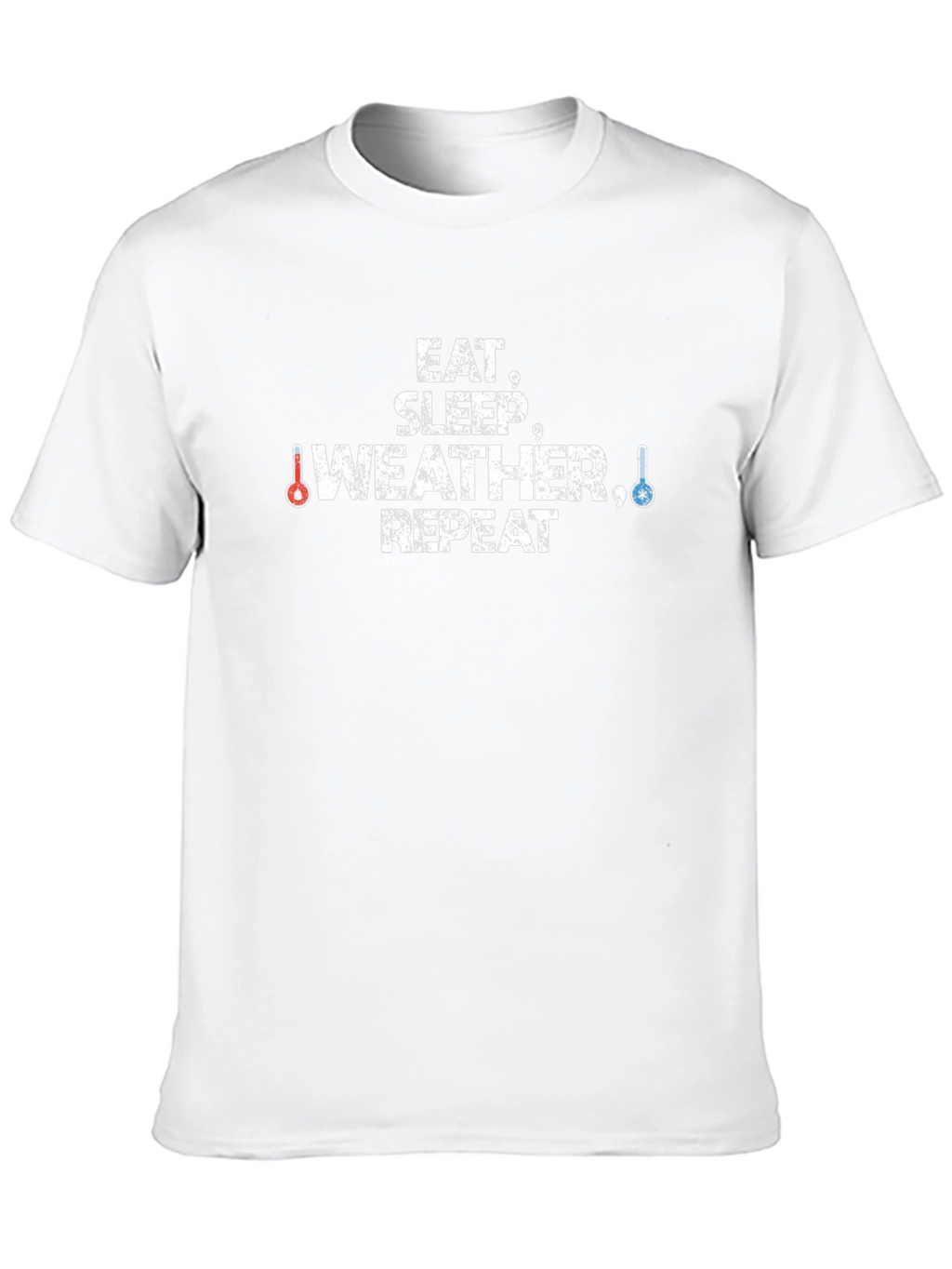 Eat Sleep Weather Repeat Black T-Shirt