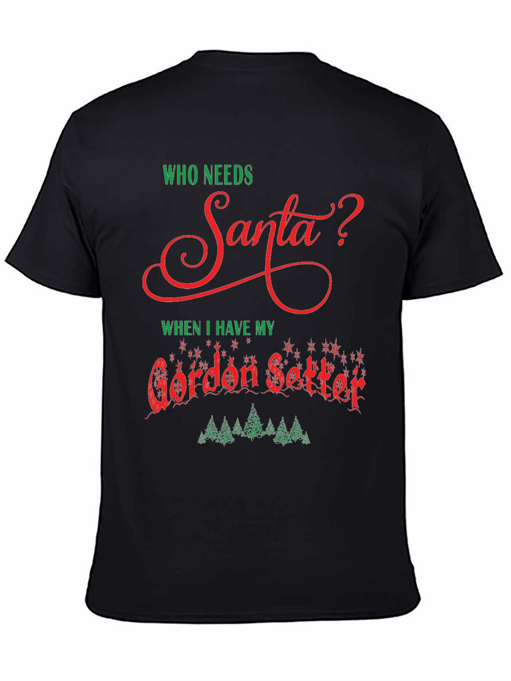 Gordon Setter Santa Christmas T-Shirt