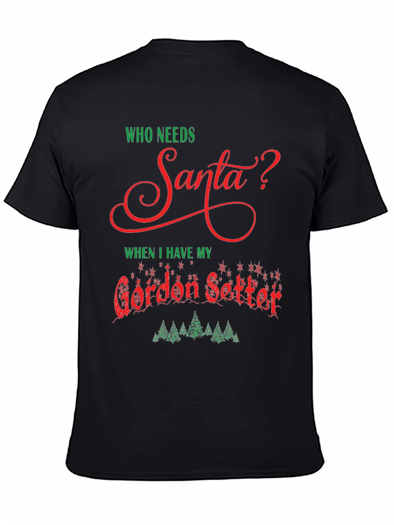 Gordon Setter Santa Christmas T-Shirt