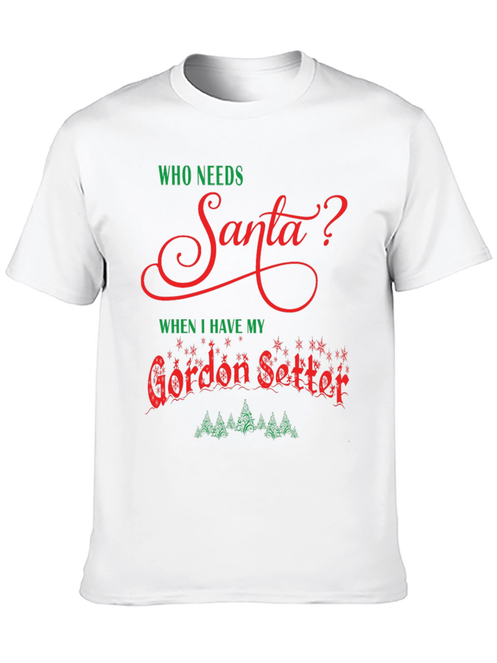 Gordon Setter Santa Christmas T-Shirt