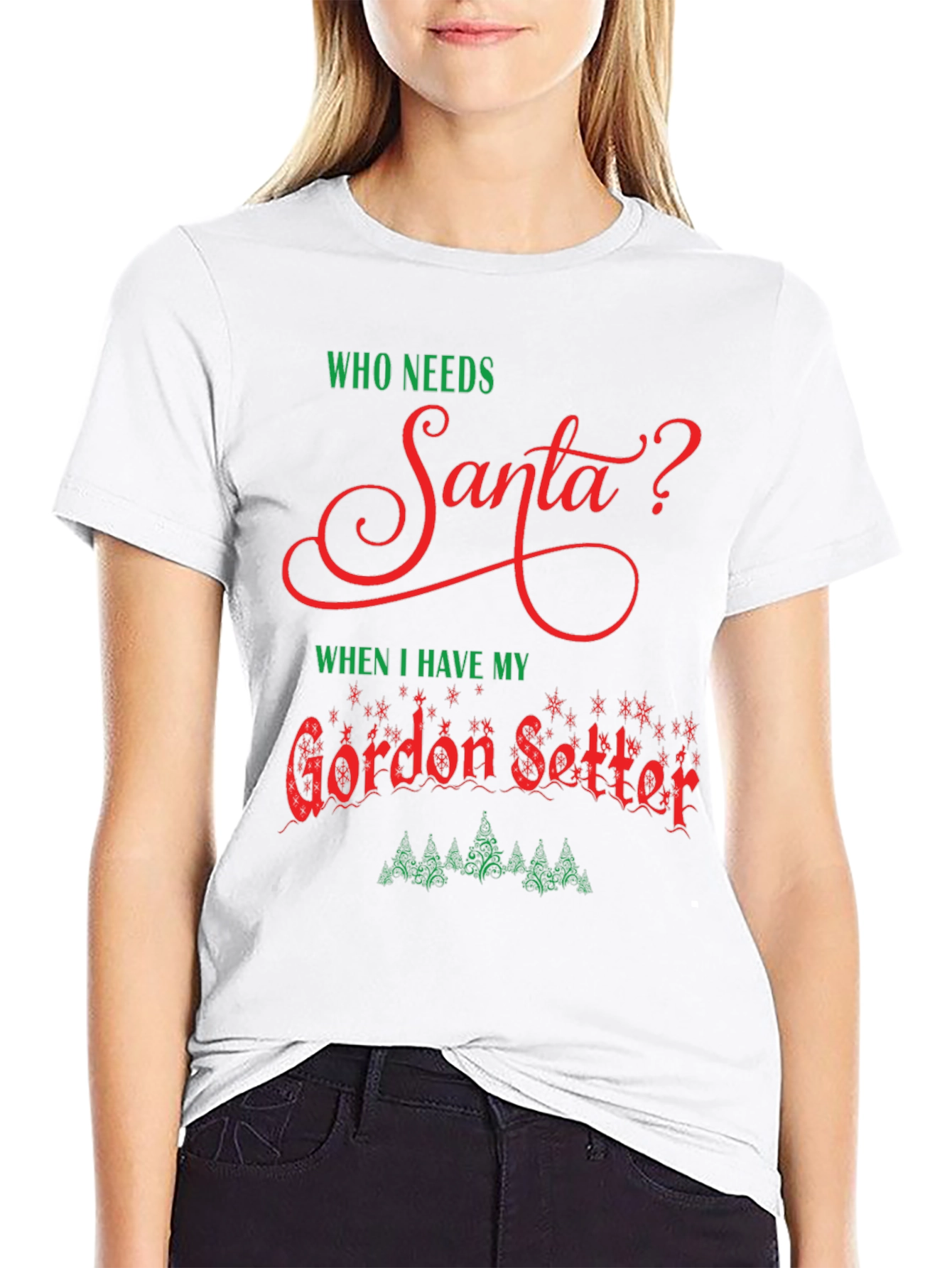 Gordon Setter Santa Christmas T-Shirt
