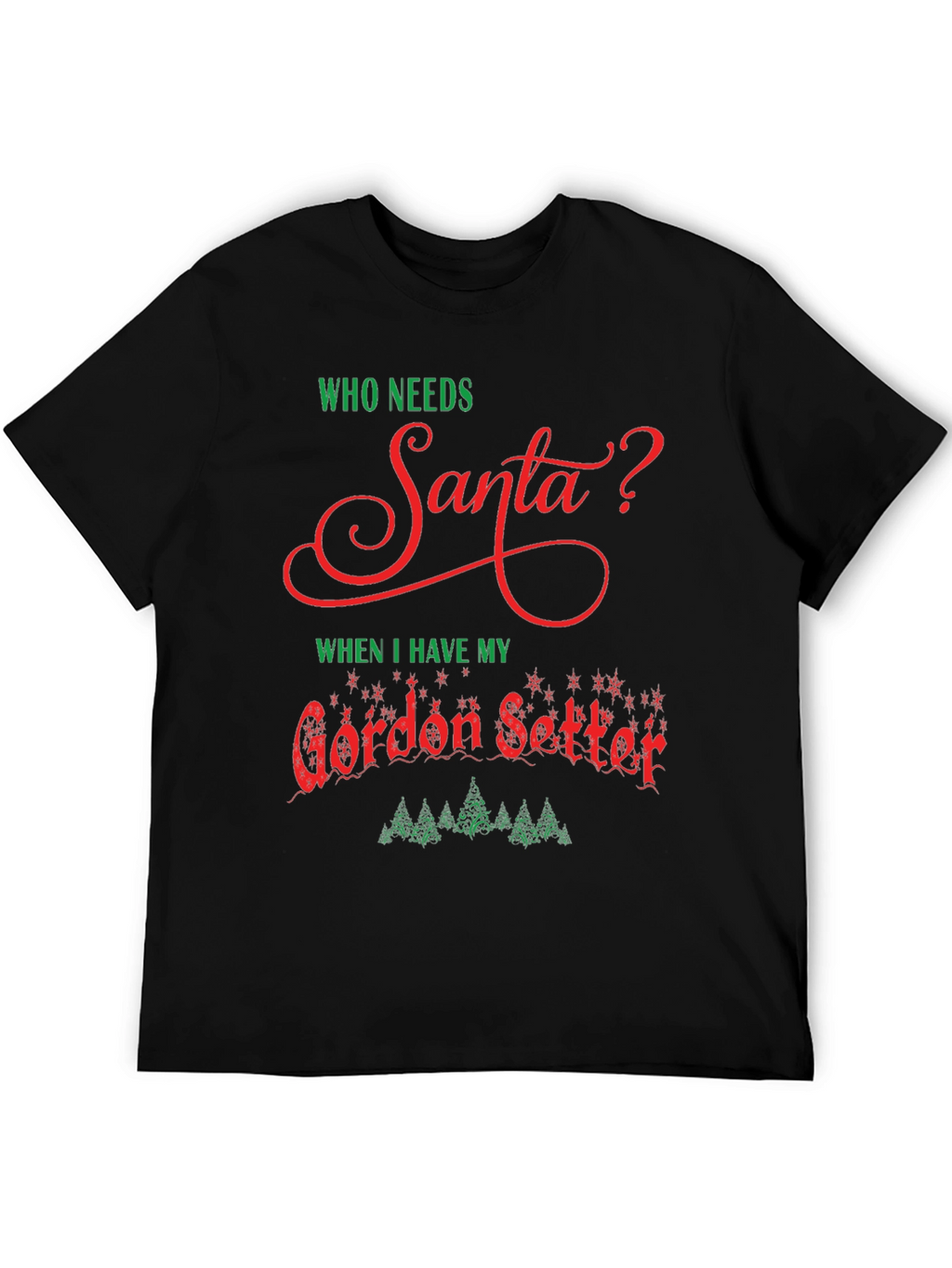 Gordon Setter Santa Christmas T-Shirt