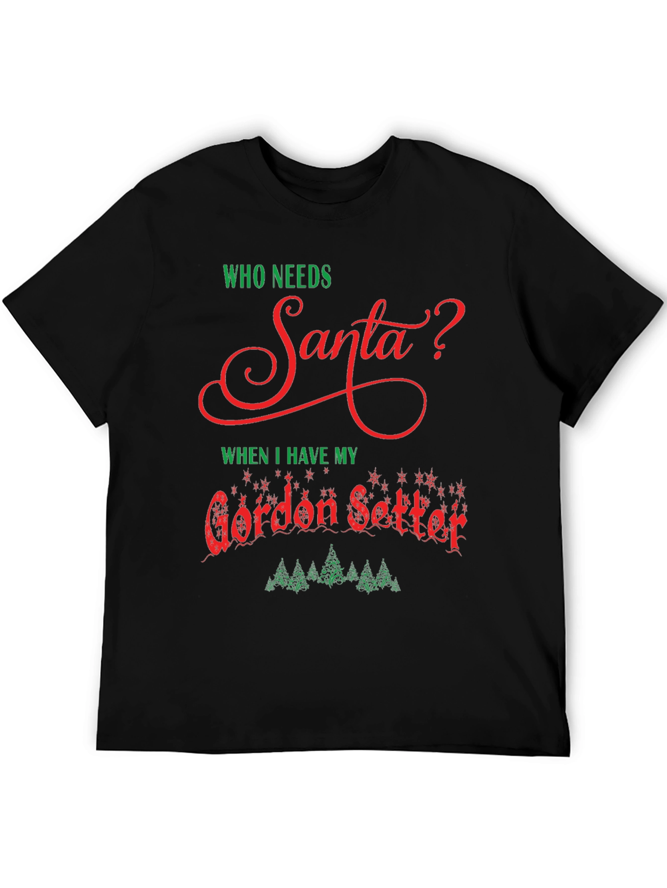 Gordon Setter Santa Christmas T-Shirt