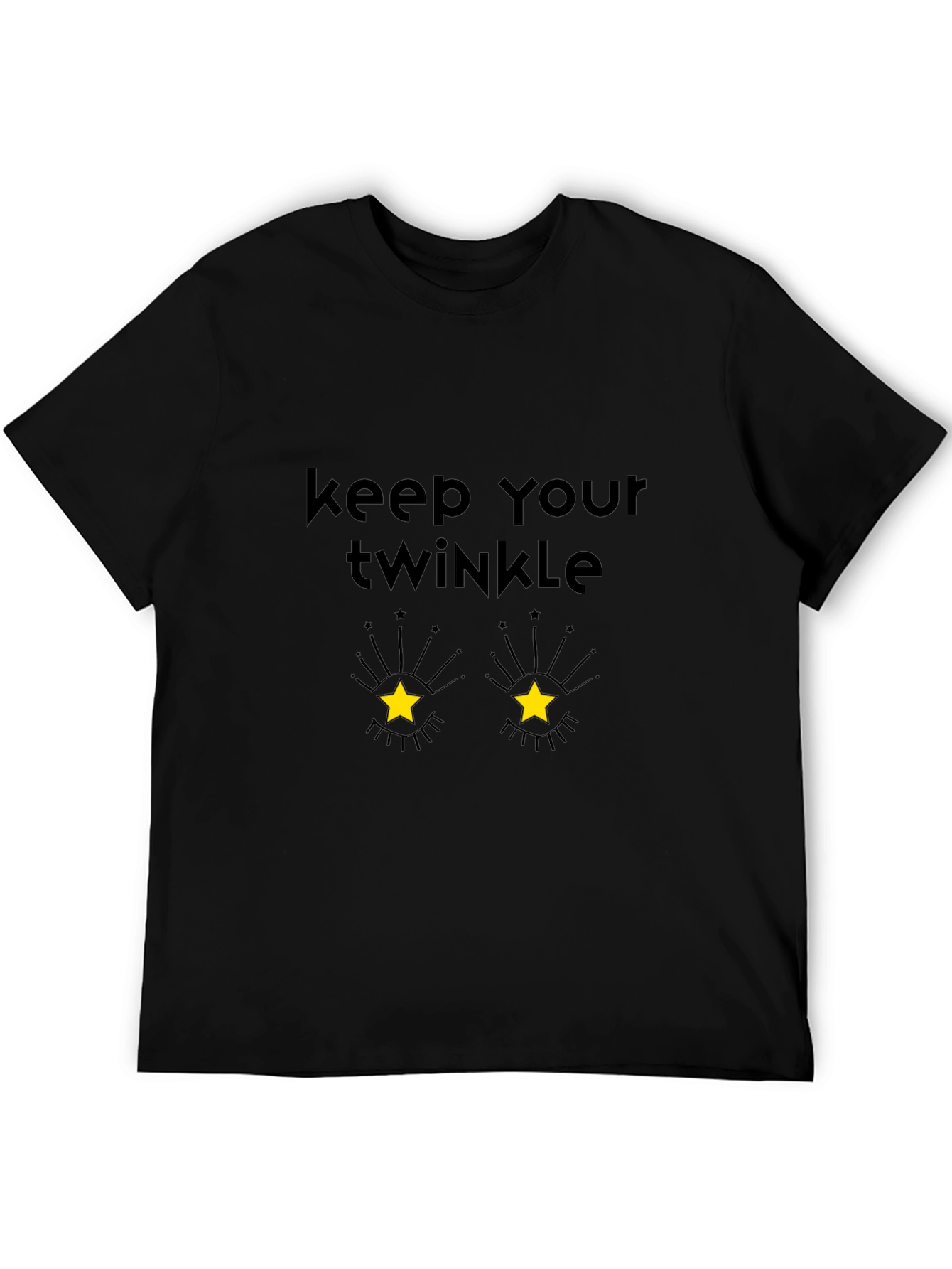 Keep Your Twinkle Graphic Tee - Mens Black T-Shirt