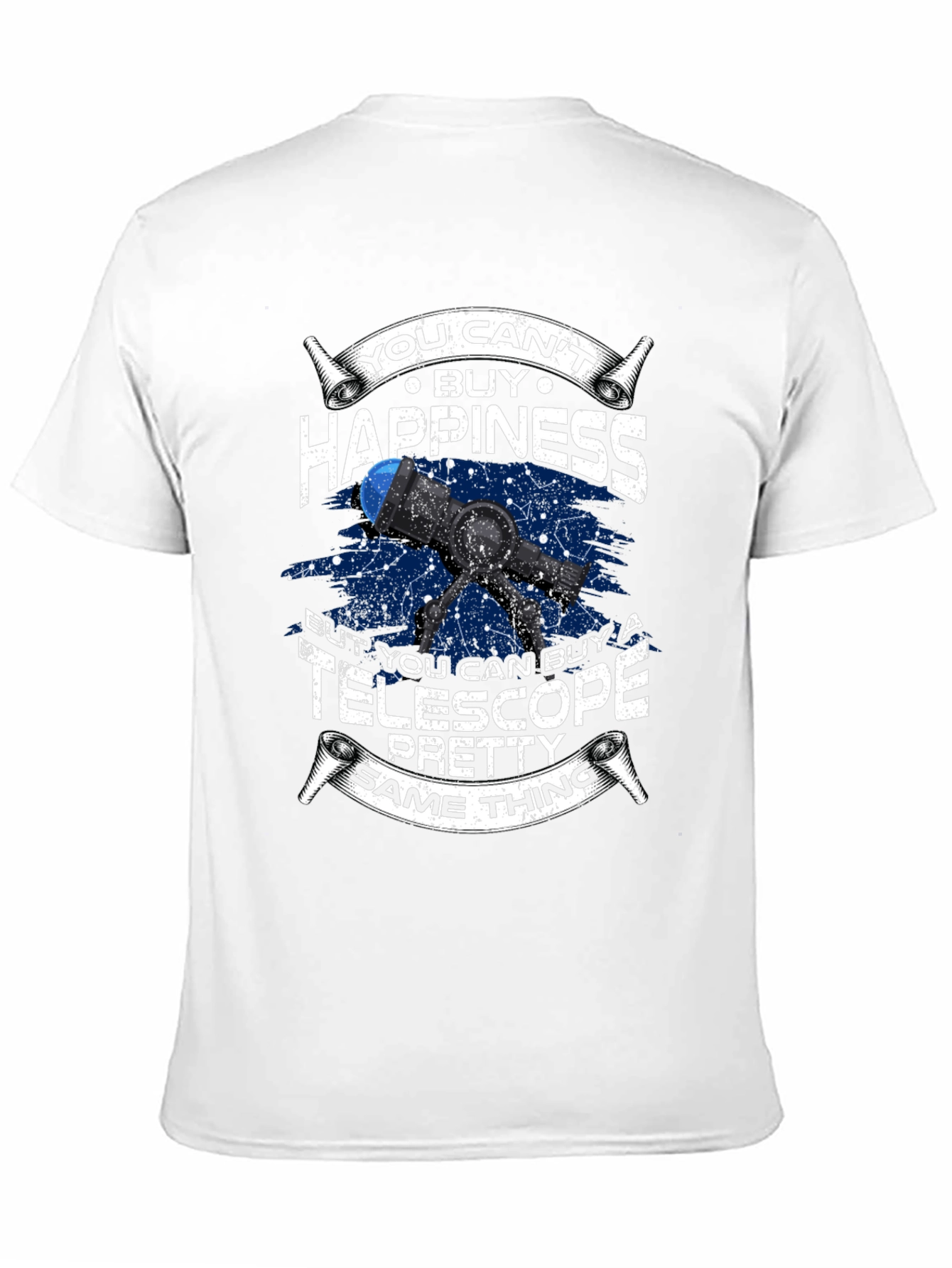 Telescope Happiness T-Shirt - Astronomy Lover Gift