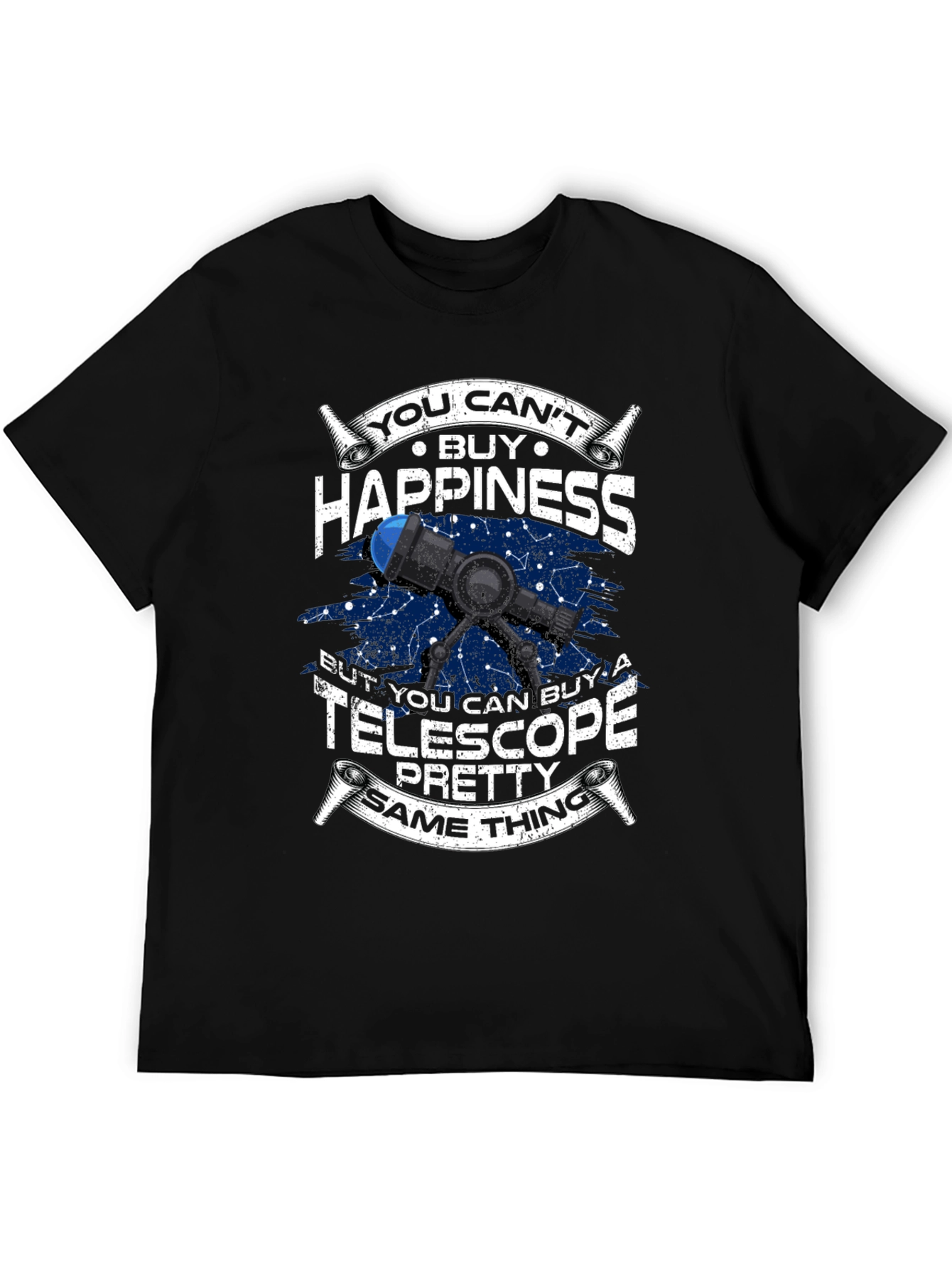 Telescope Happiness T-Shirt - Astronomy Lover Gift