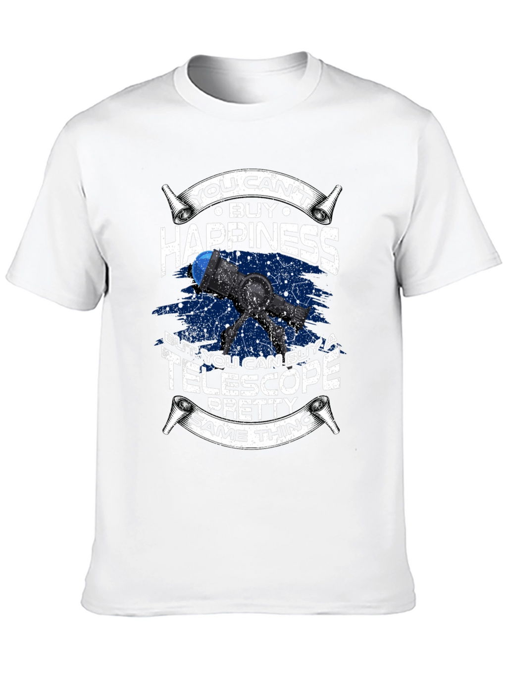 Telescope Happiness T-Shirt - Astronomy Lover Gift