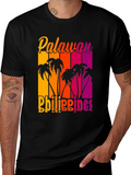 Palawan Philippines Palm Tree Graphic T-Shirt